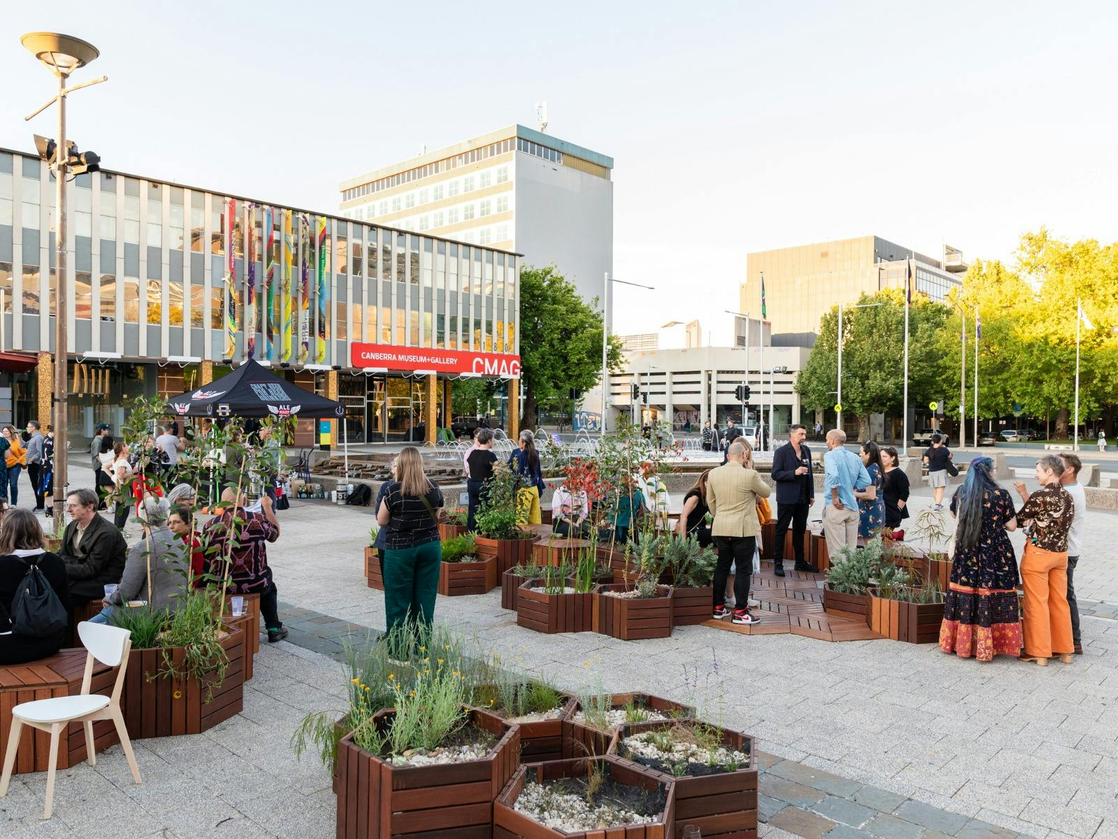 Opening of 2024 Craft + Design Canberra Festival in Civic Square