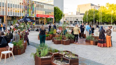 Opening of 2024 Craft + Design Canberra Festival in Civic Square