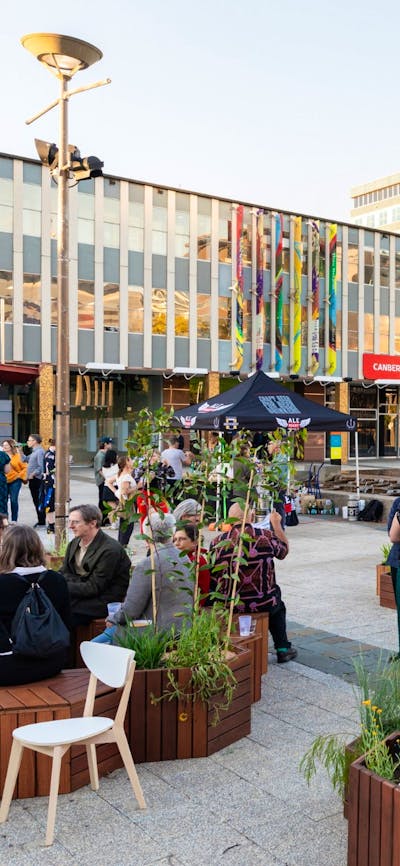 Opening of 2024 Craft + Design Canberra Festival in Civic Square