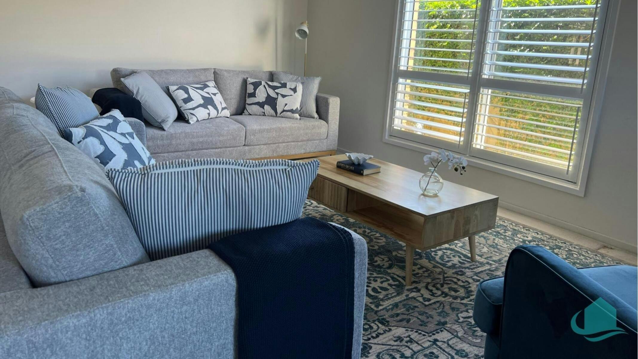 Downstairs lounge room