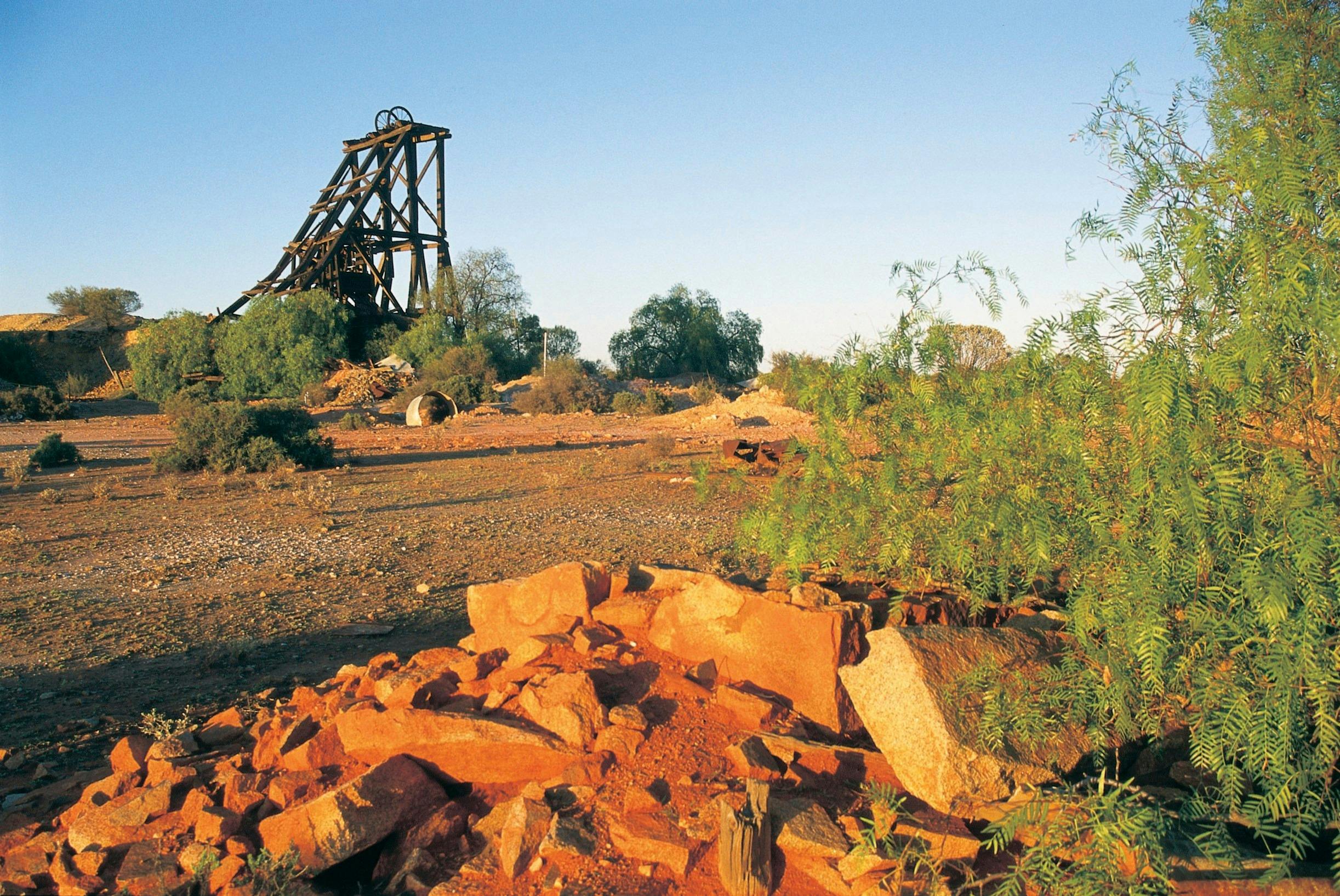 Gold mine ruins, Kalgoorlie, Western Australia