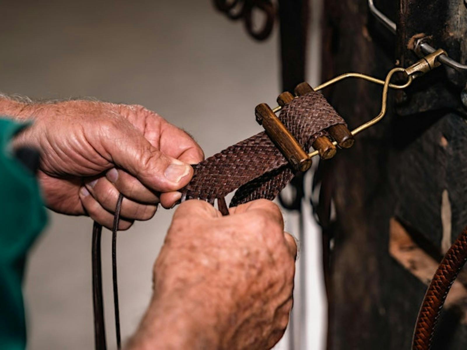 Leather Plaiting Workshop at the Rare Trades Centre