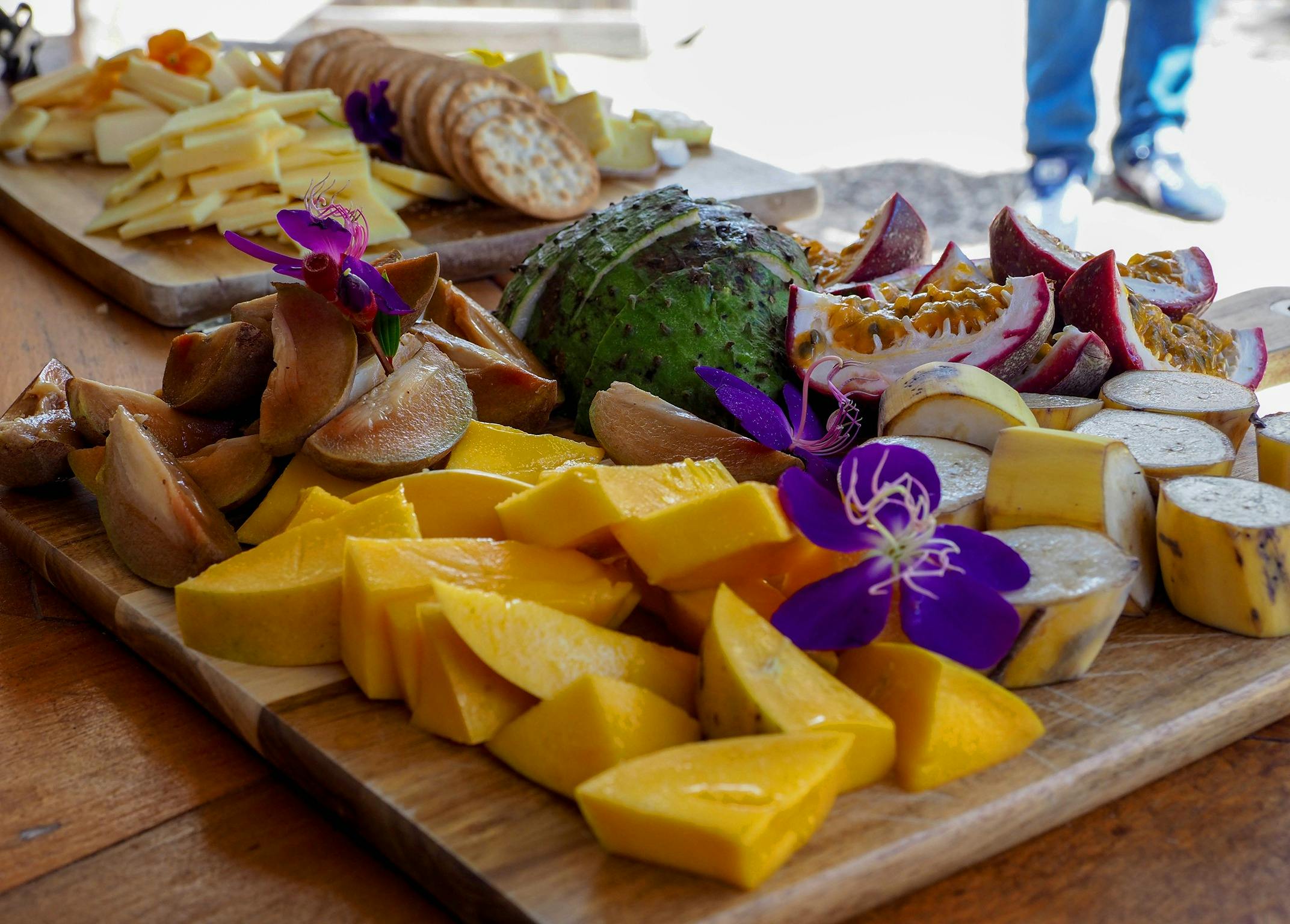 Exotic Tropical Fruit and Local Cheese Tasting