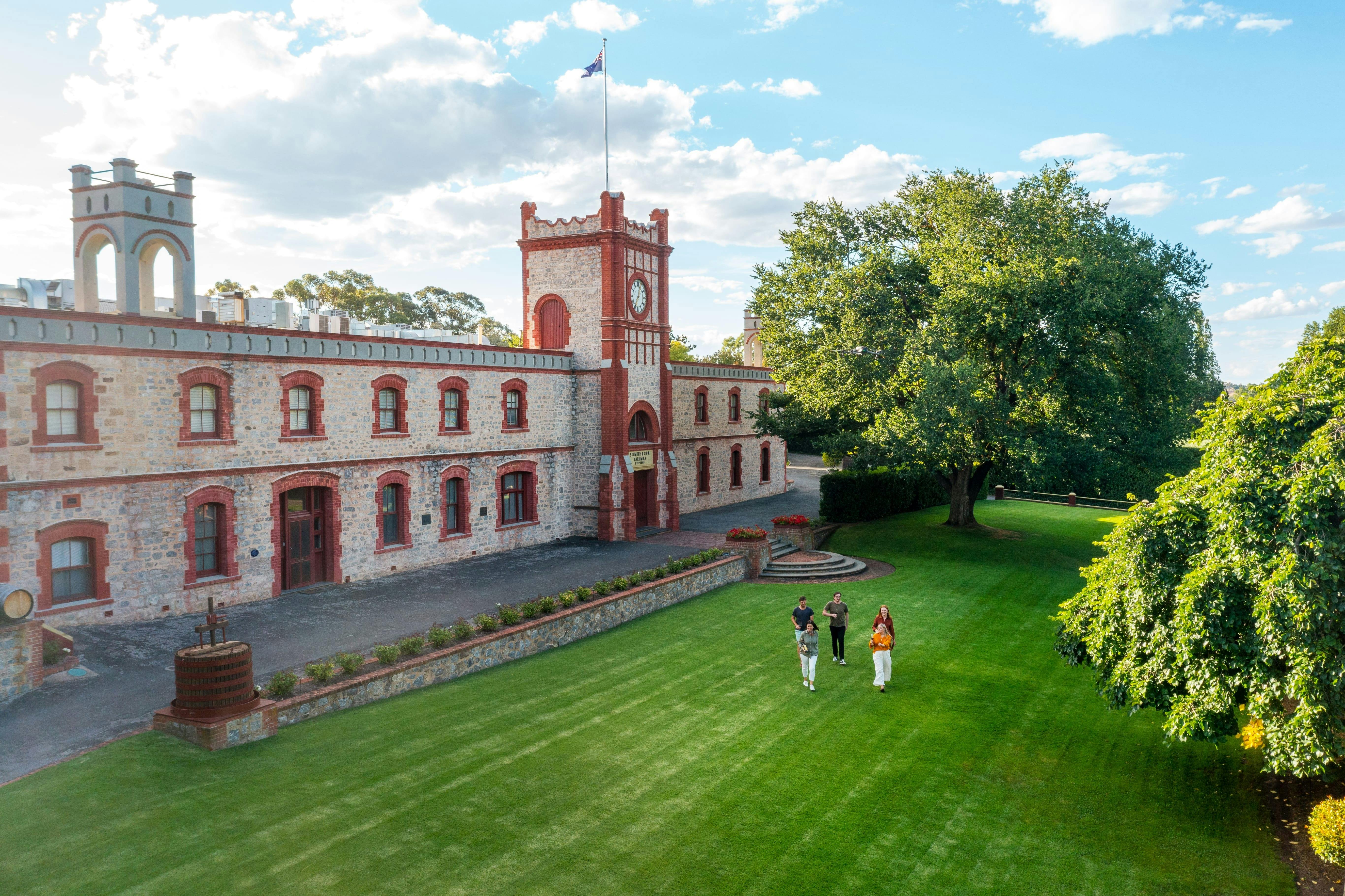 Aerial view of the Historic Yalumba Winery