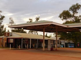 Stuarts well Roadhouse, outback, south of Alice Springs, Central Australia, Accommodation, camping