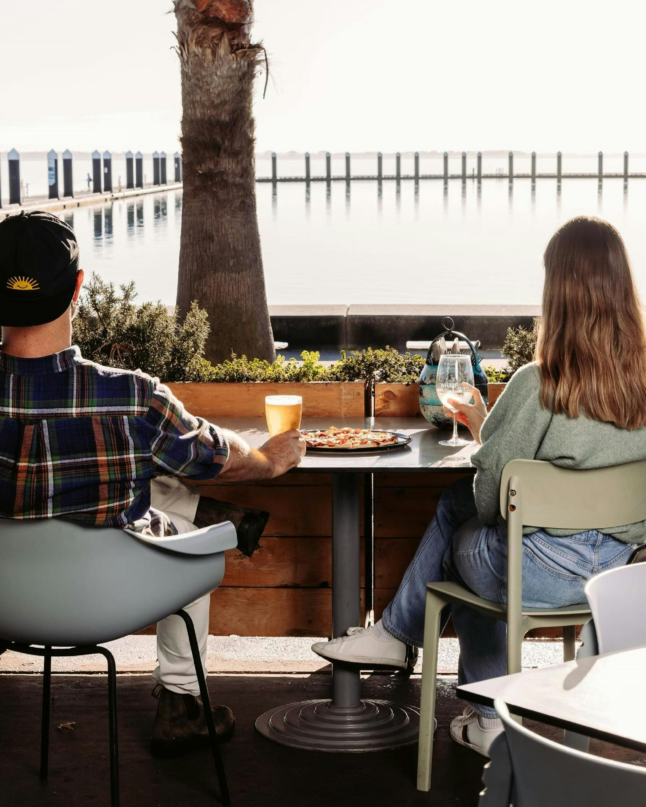 Outside dining on a Winters day