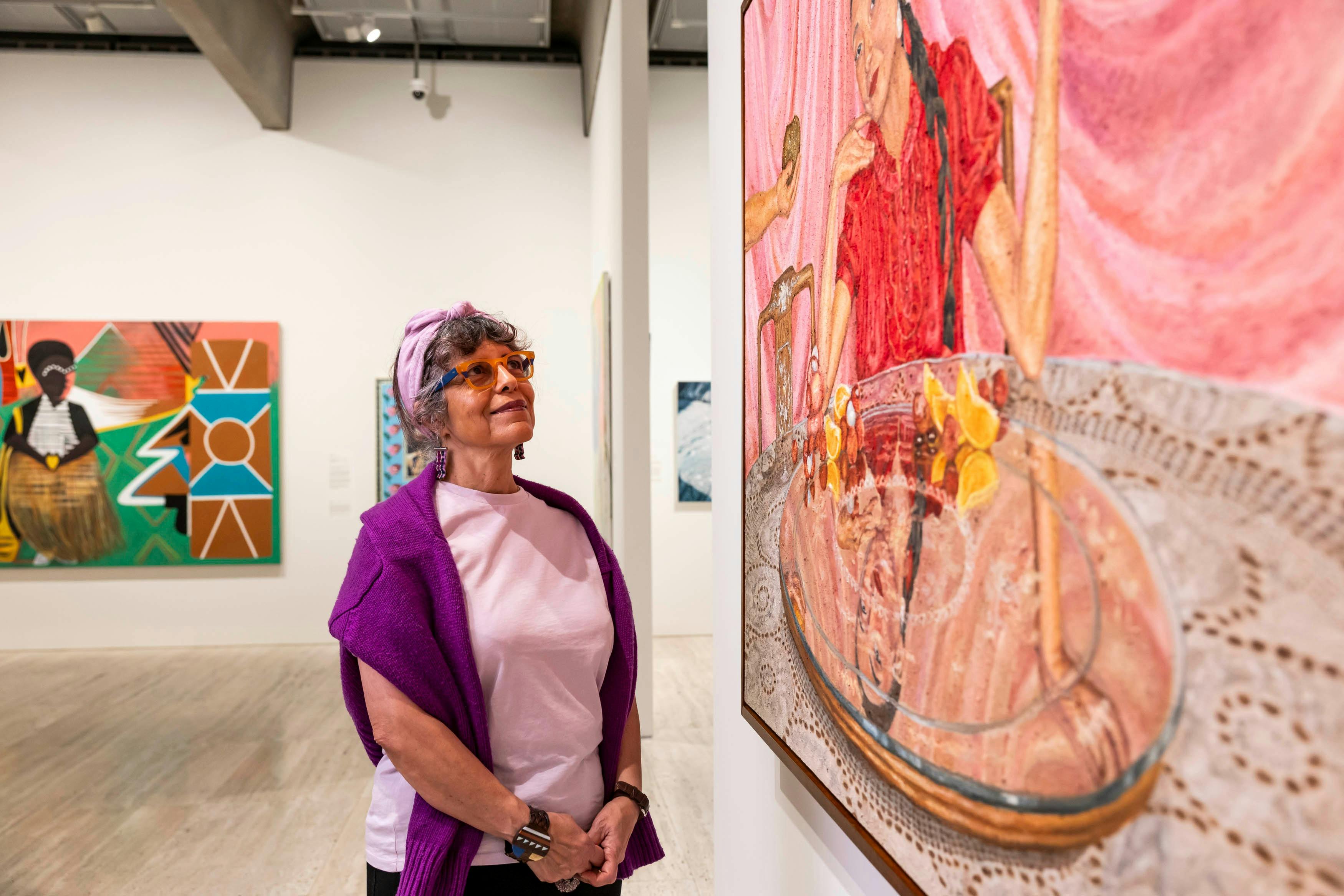 Visitors at the Archibald Wynne and Sulman Prizes 2025 Exhibition