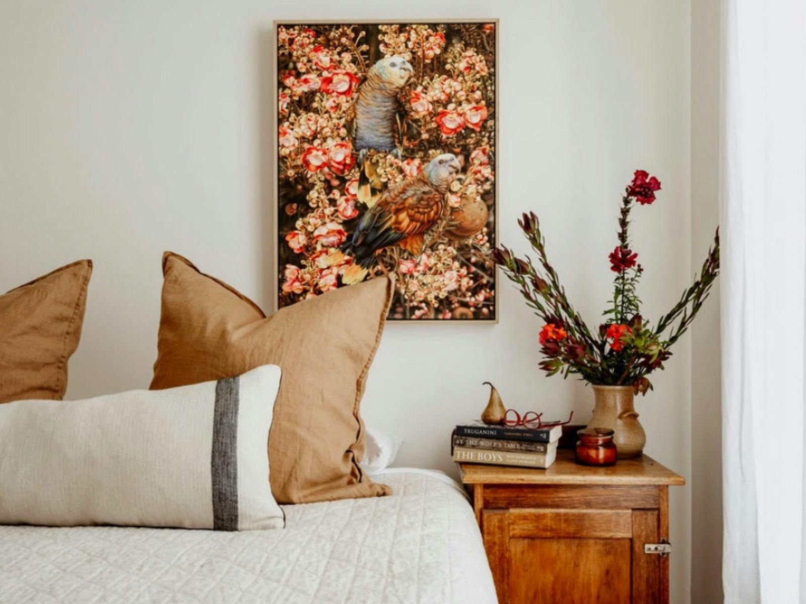 Enclave Bedroom with Heidi Willis Artwork