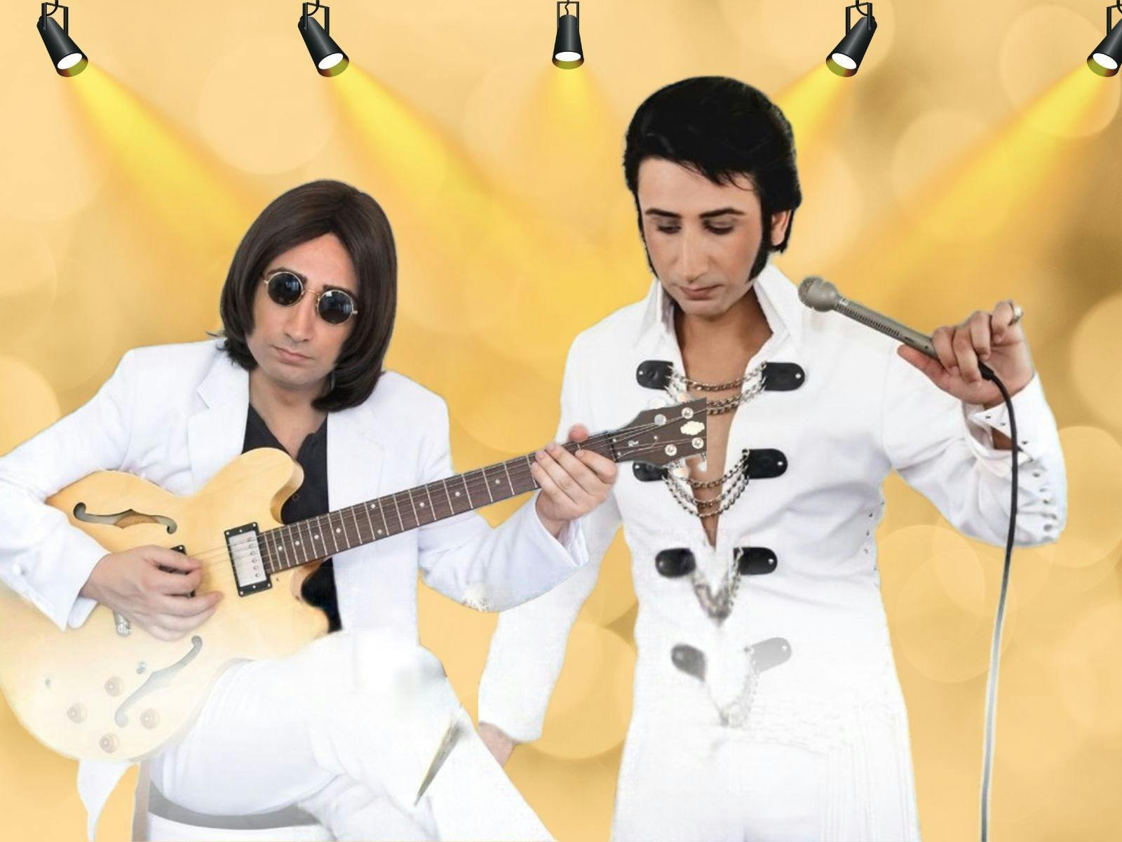 sean luke spiteri as elvis and lennon