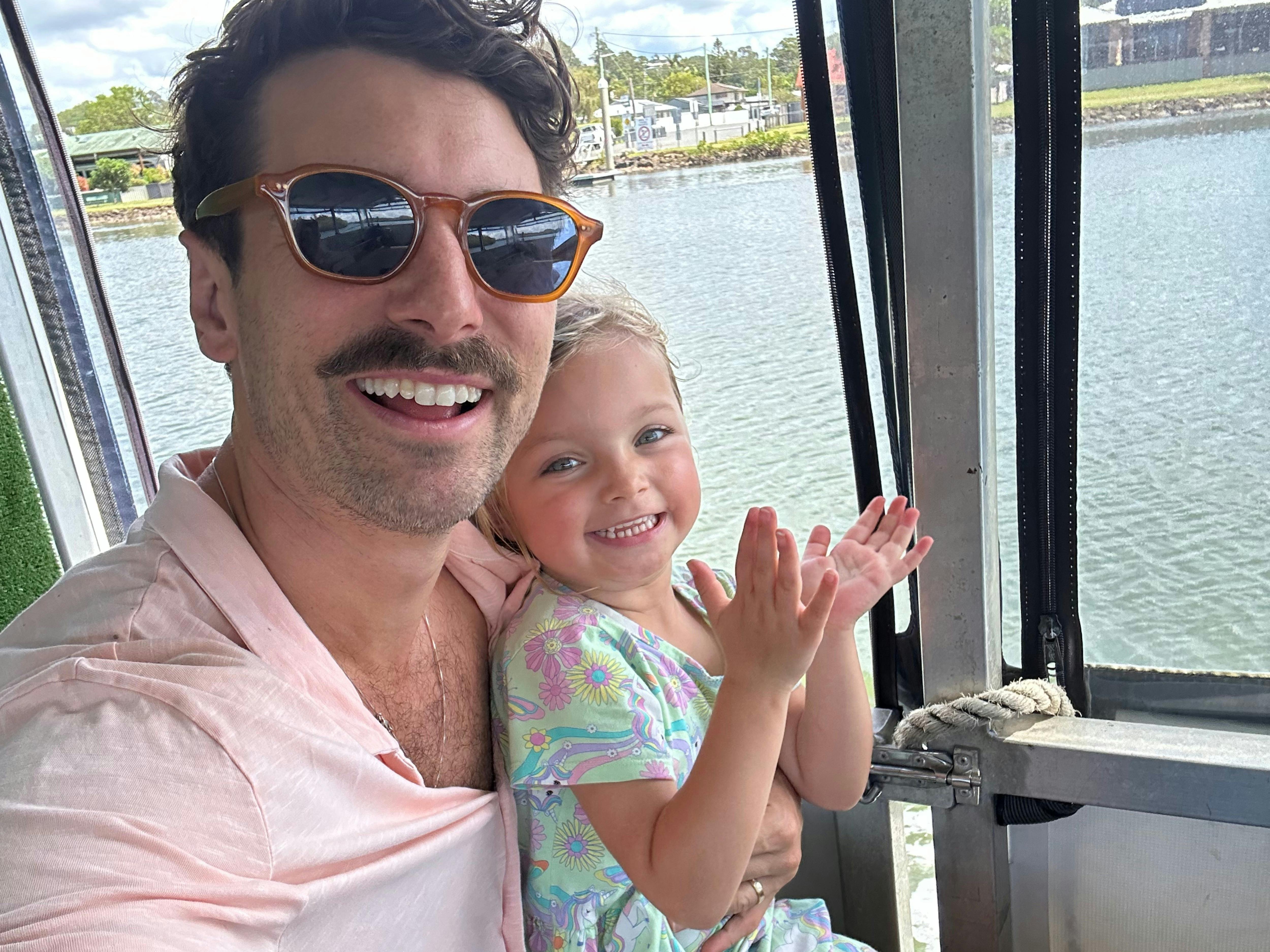 Guests taking their turn driving the boat!