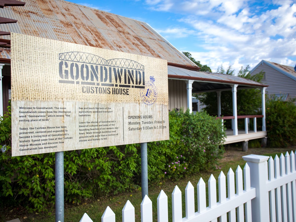 Front entrance to the Goondiwindi Customs House