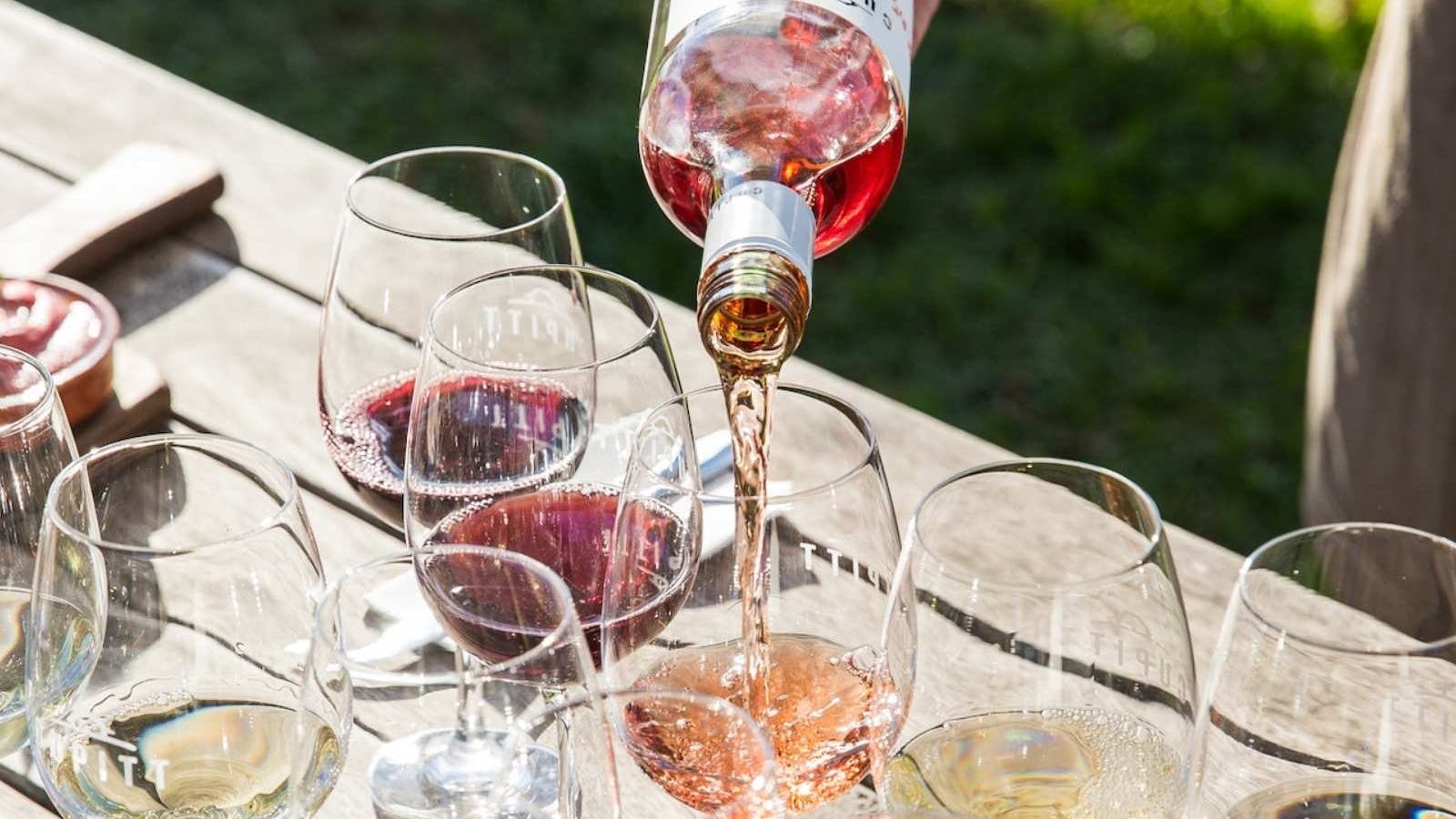 red, white and rosé wine varieties