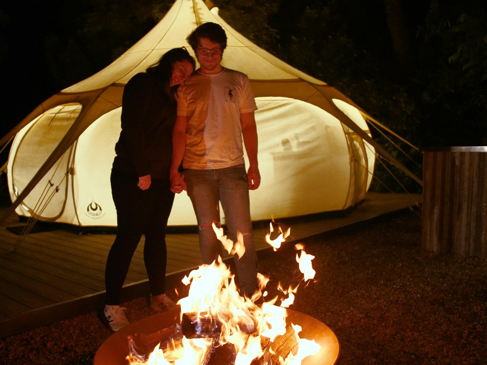 Glamping Couple Luxury Camping Accommodation