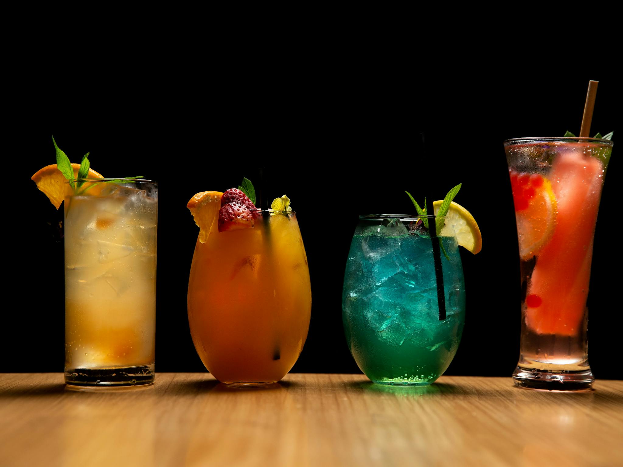 Variety of Cocktails and Local Wine
