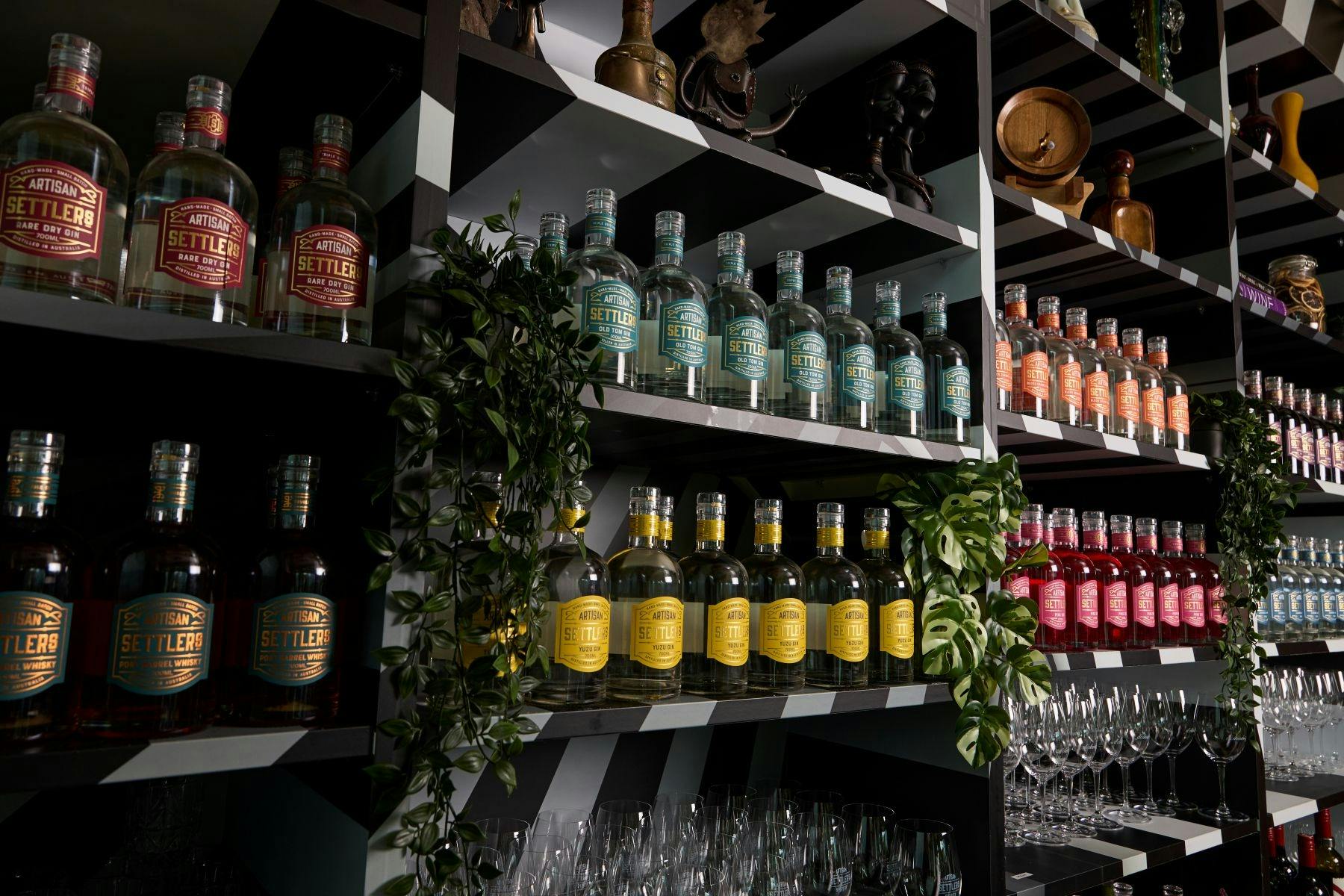 Settlers Spirits Gin Bottles