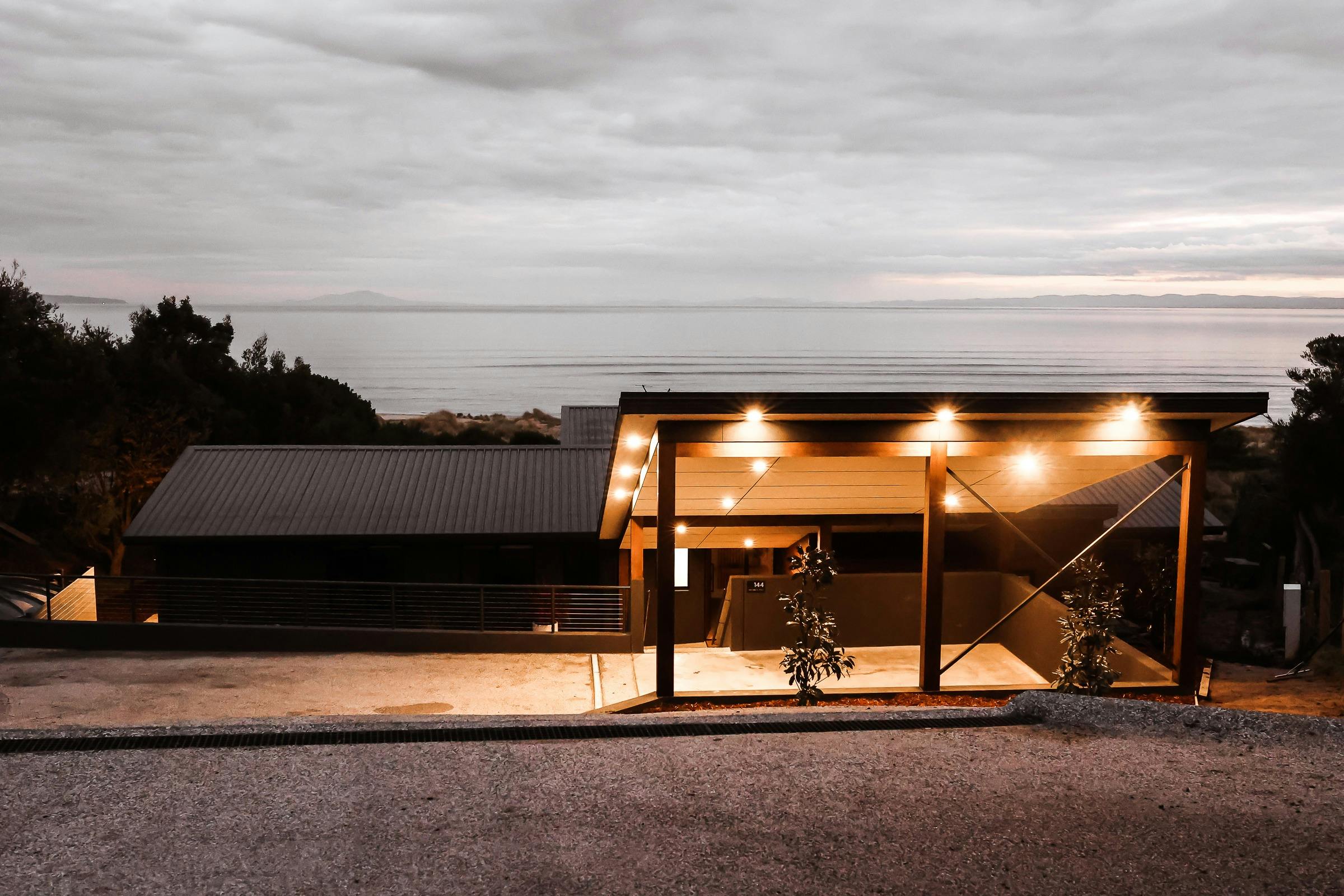 Evening light overlooking Still and Sandpiper beach