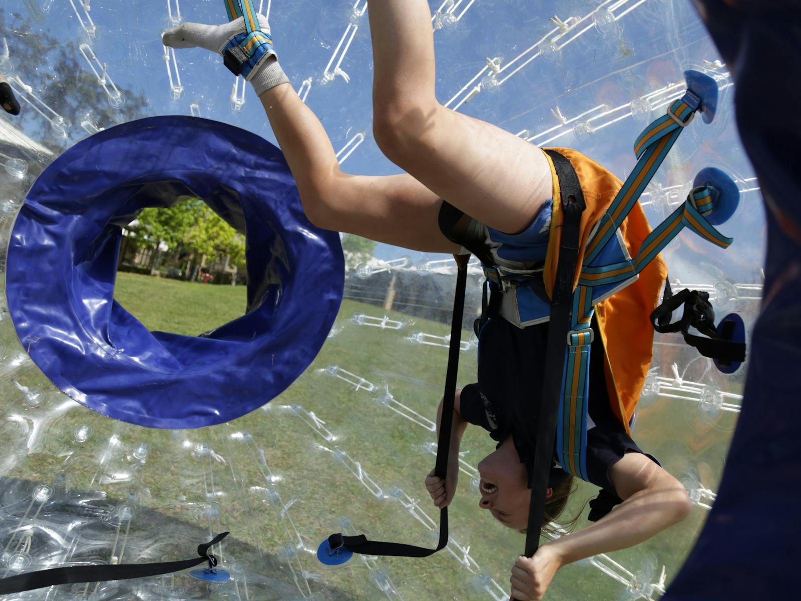 Zorb-Ball von innen erschossen