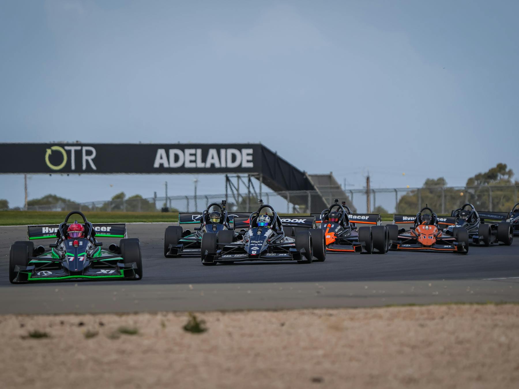 Open wheelers racing