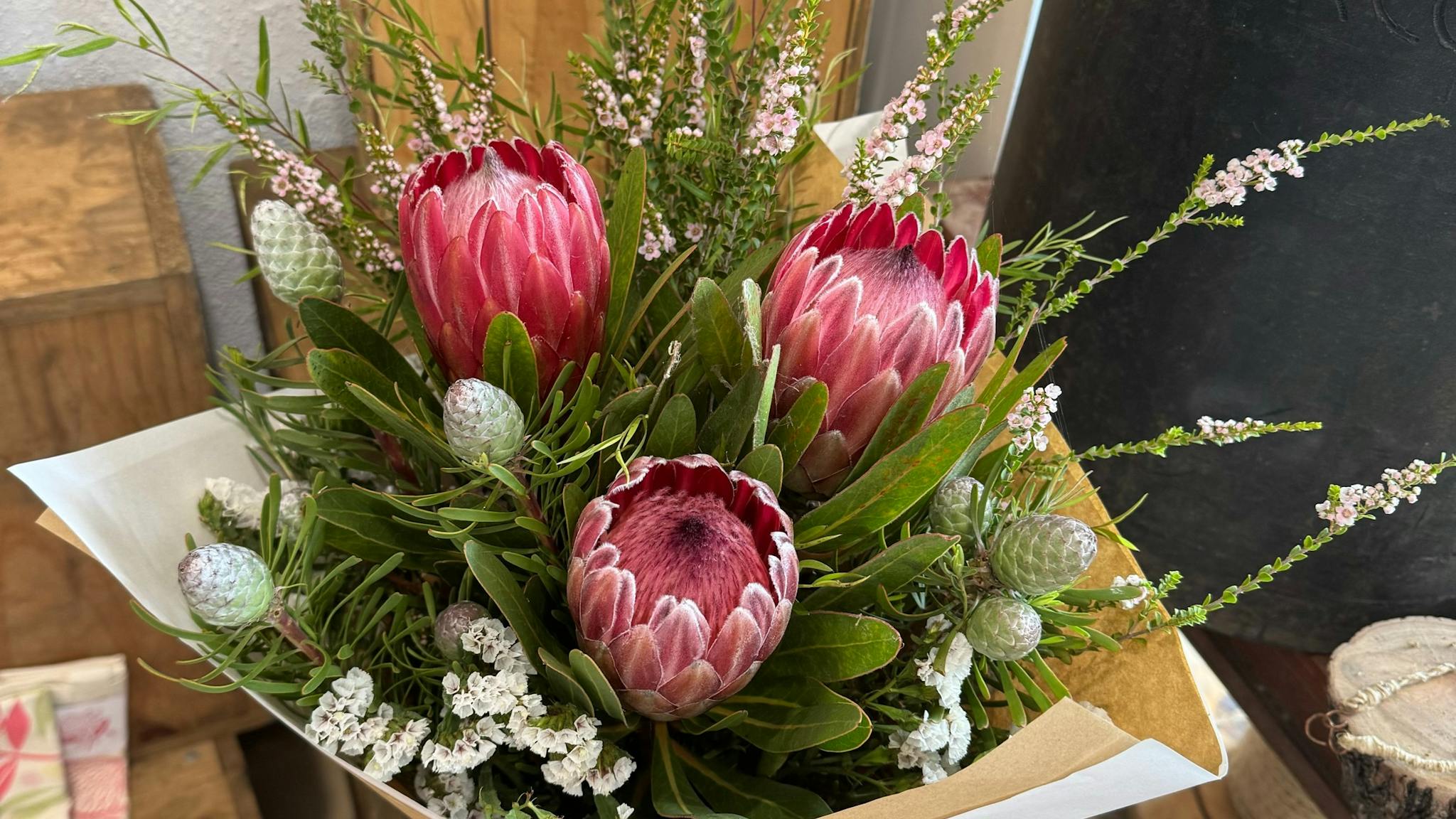 Proteas available from Hanging Rock Flowers