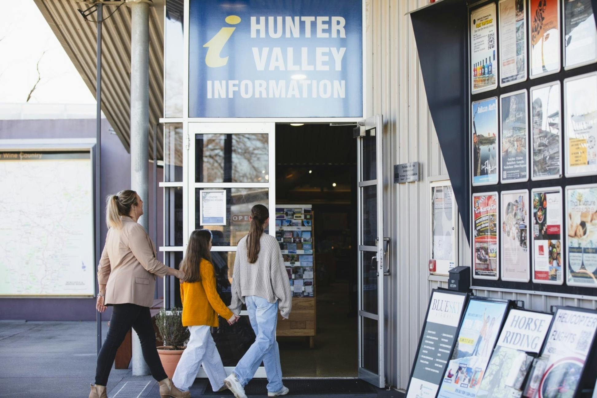 Entrance to the Hunter Valley Visitor Information Centre