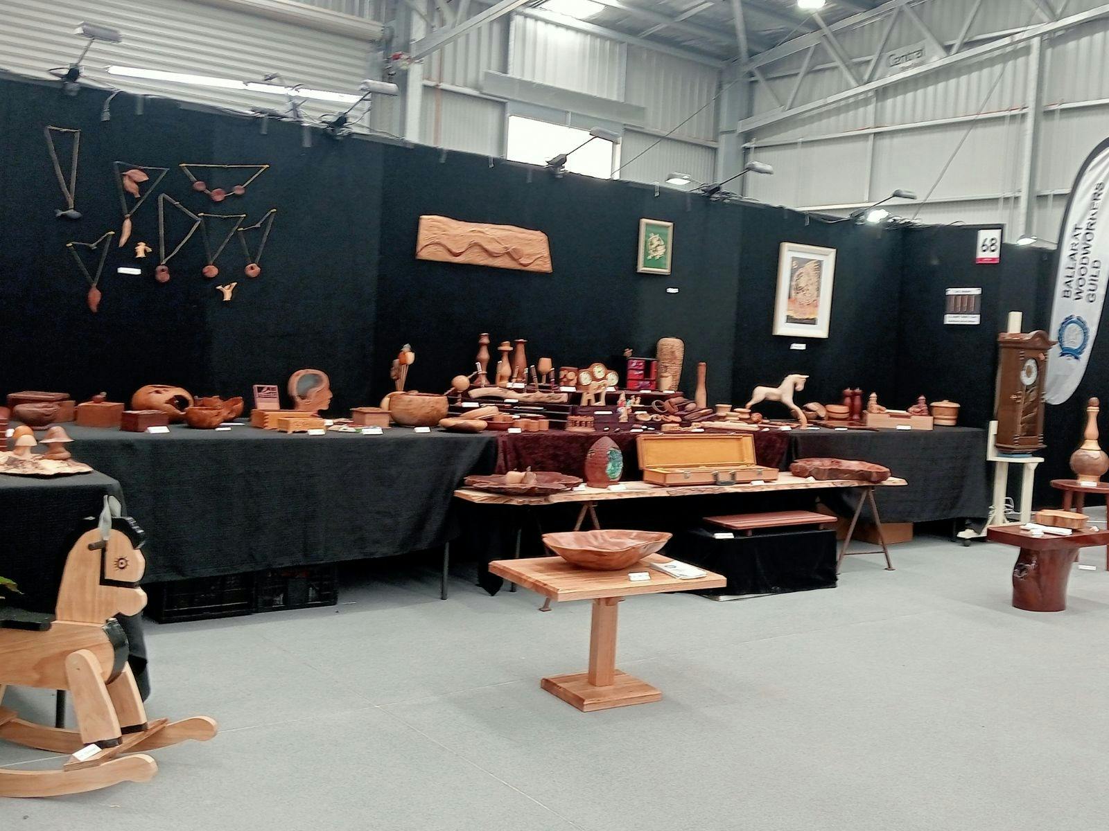 Display of handcrafted woodwork
