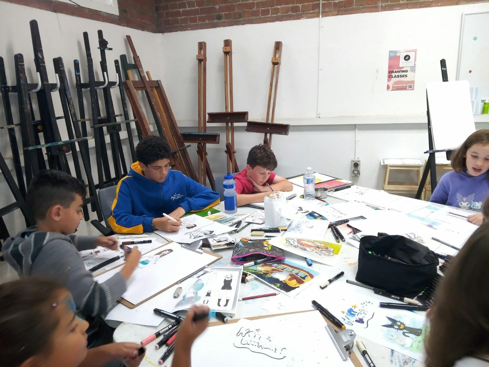 drawing for children class scribble cat studiod