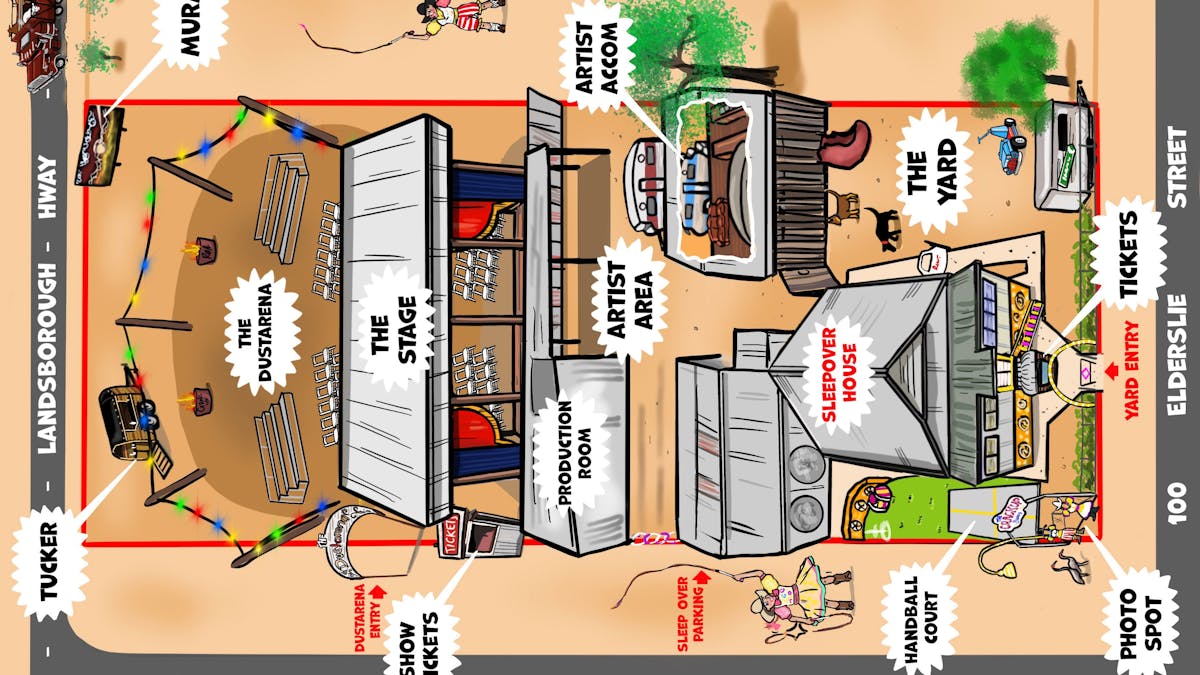 The Crackup Sisters Arts Precinct Map