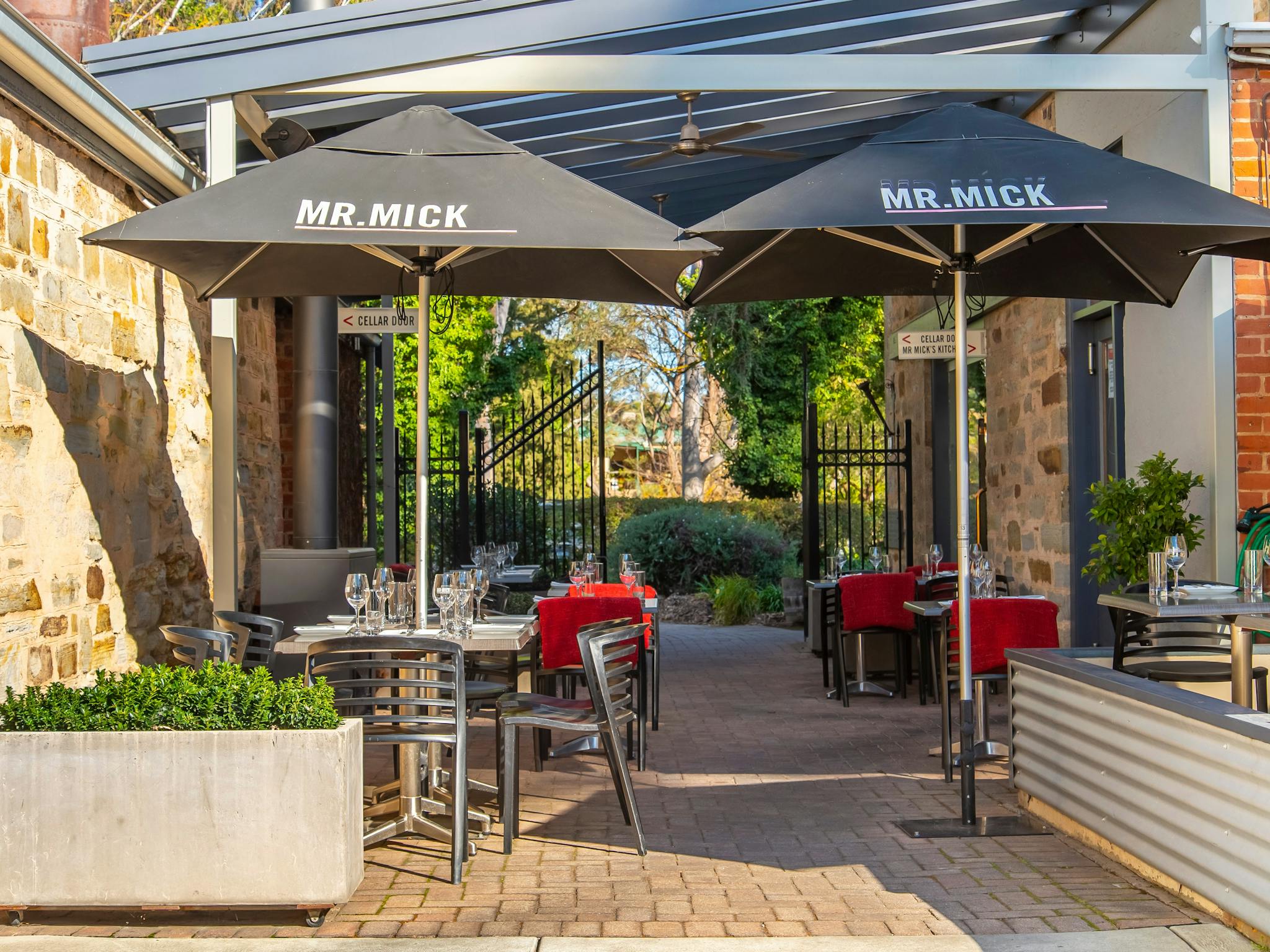 Courtyard dining