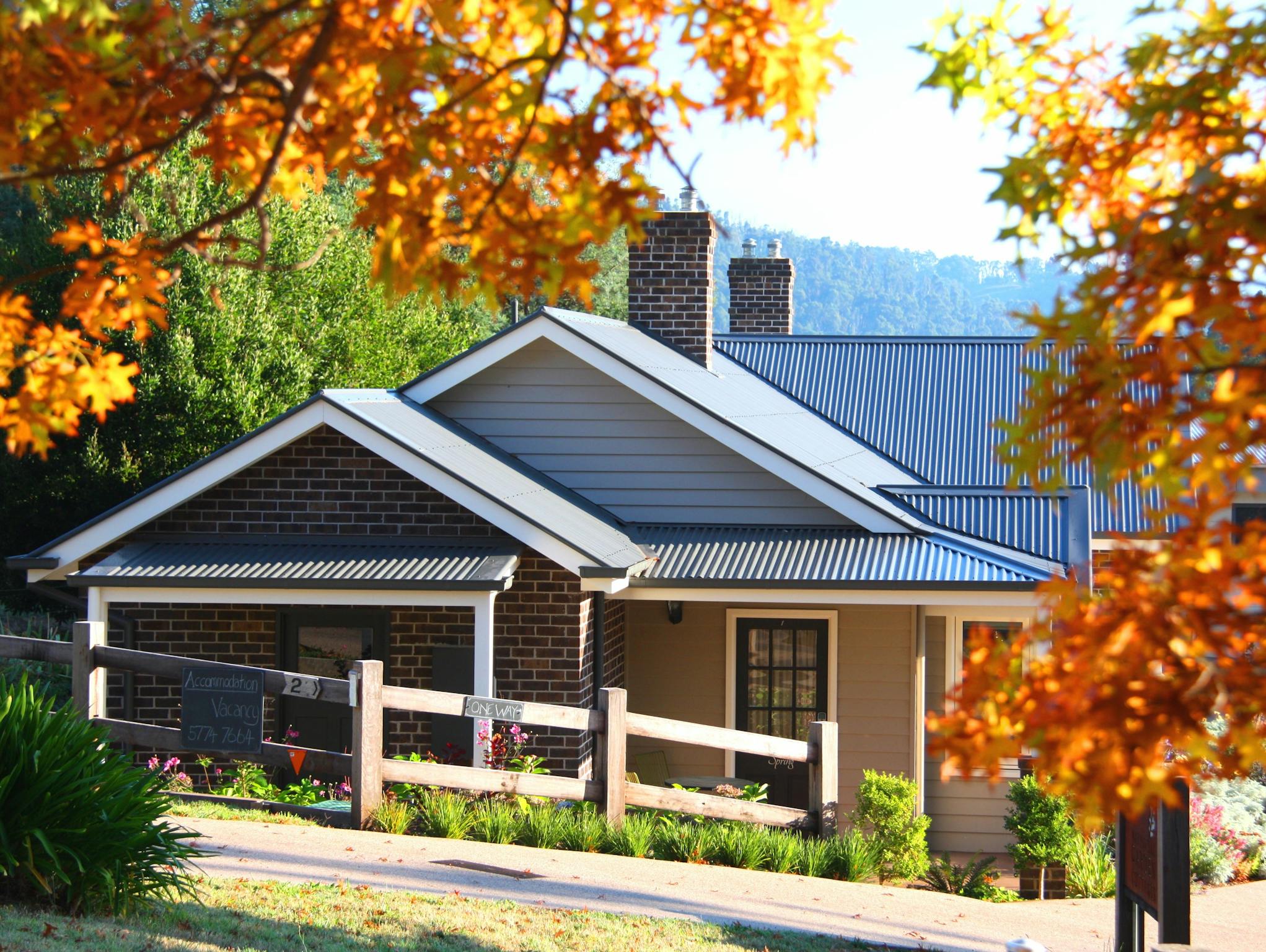 Autumn at Marysville Garden Cottages