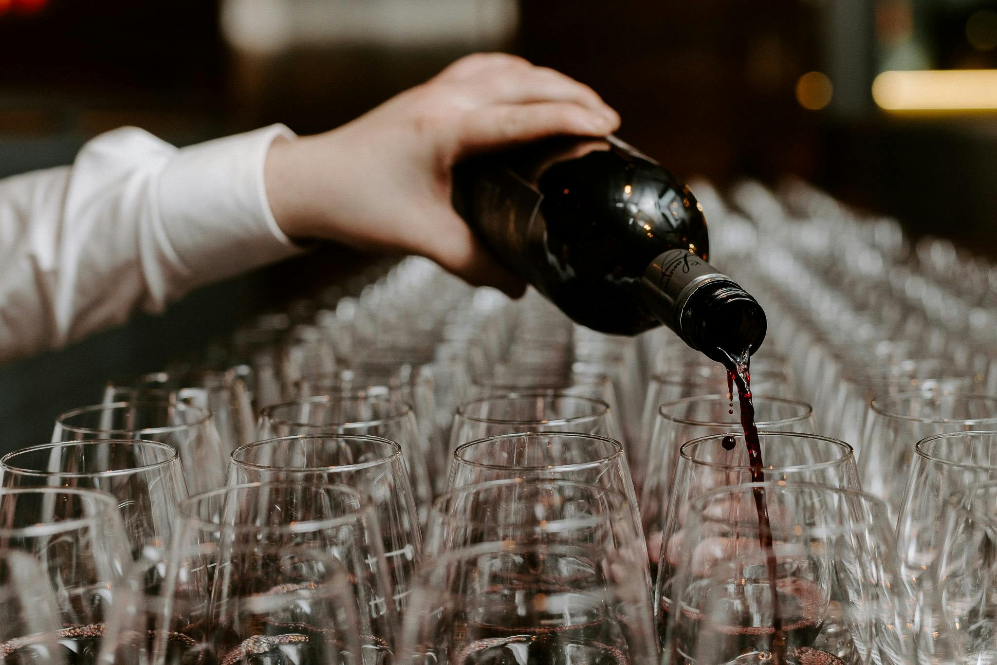 Wine being poured