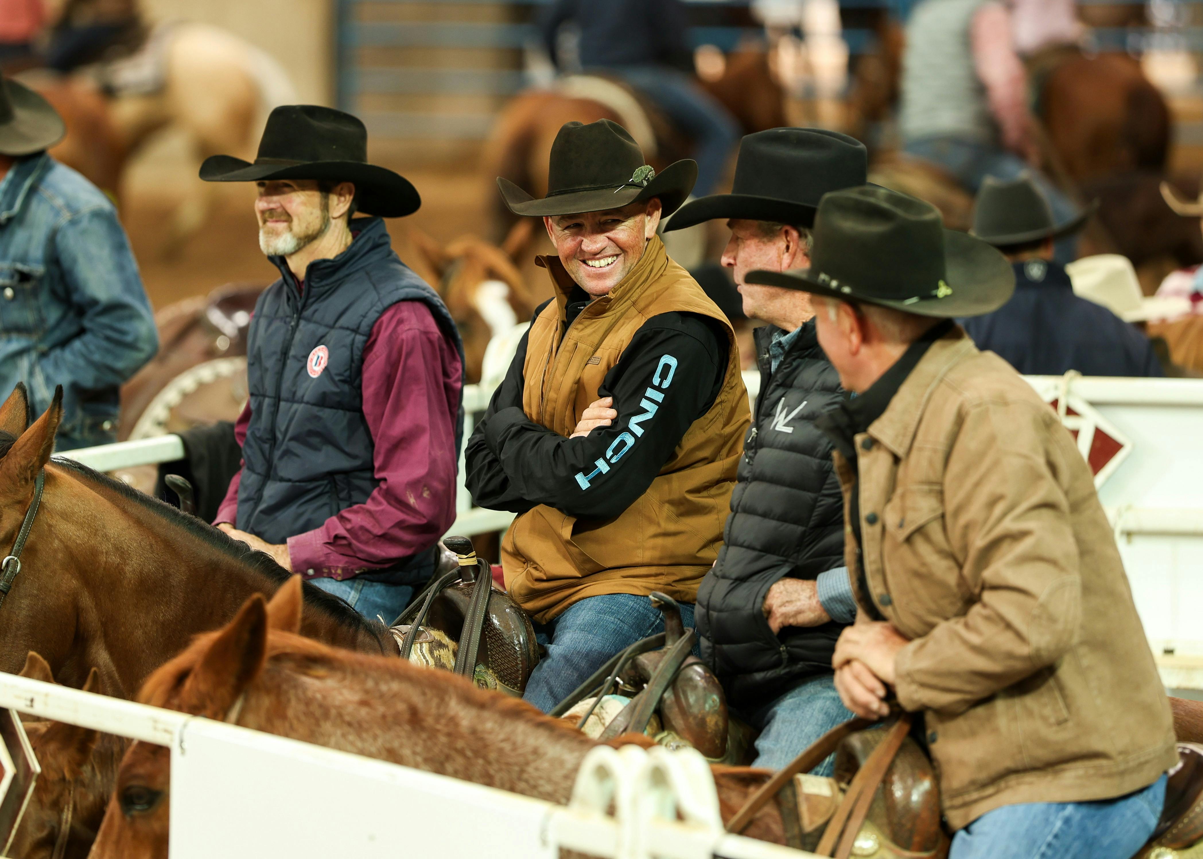 Happy moments, smiling, behind the fence