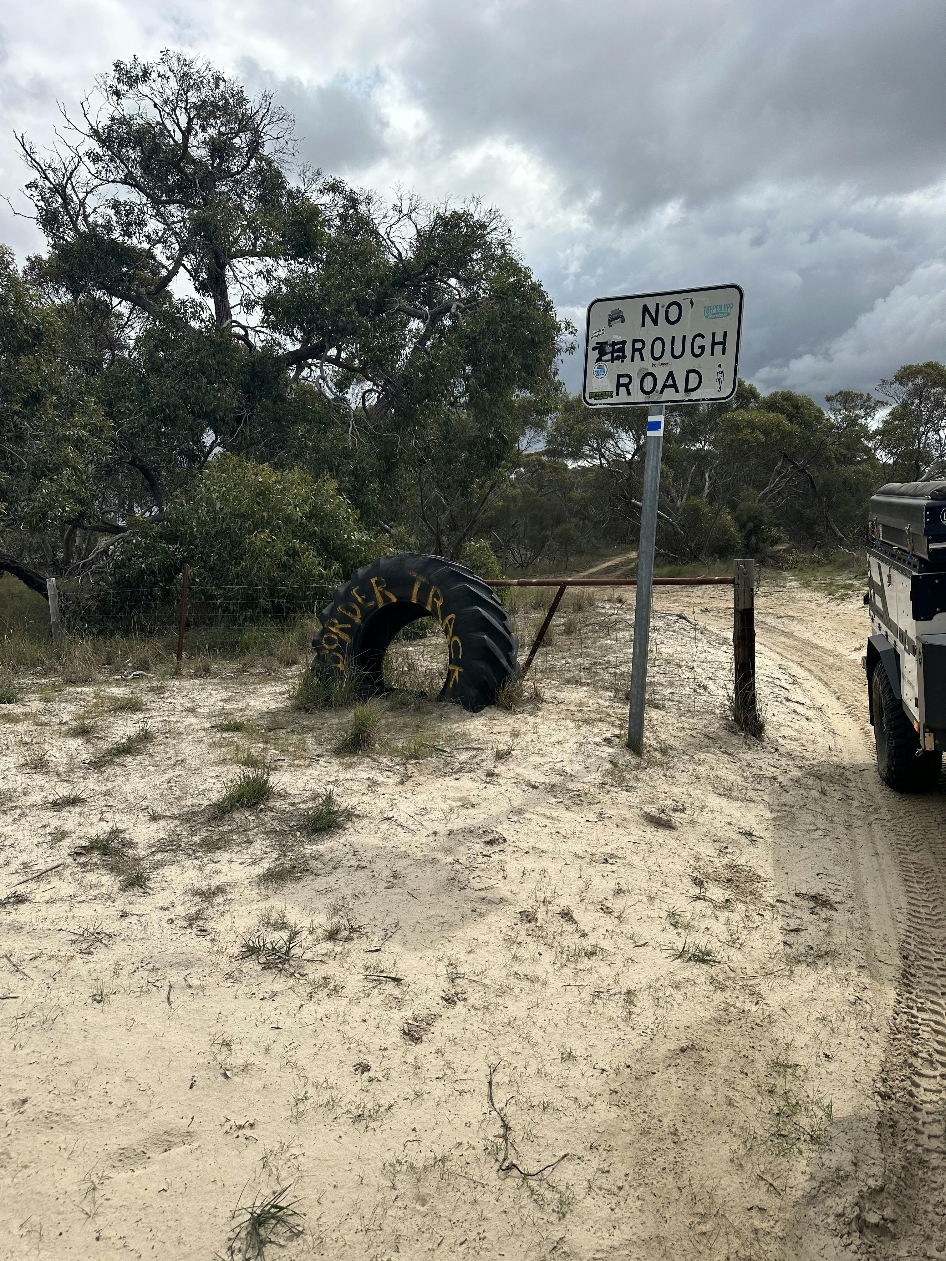 Southern end of the Border track