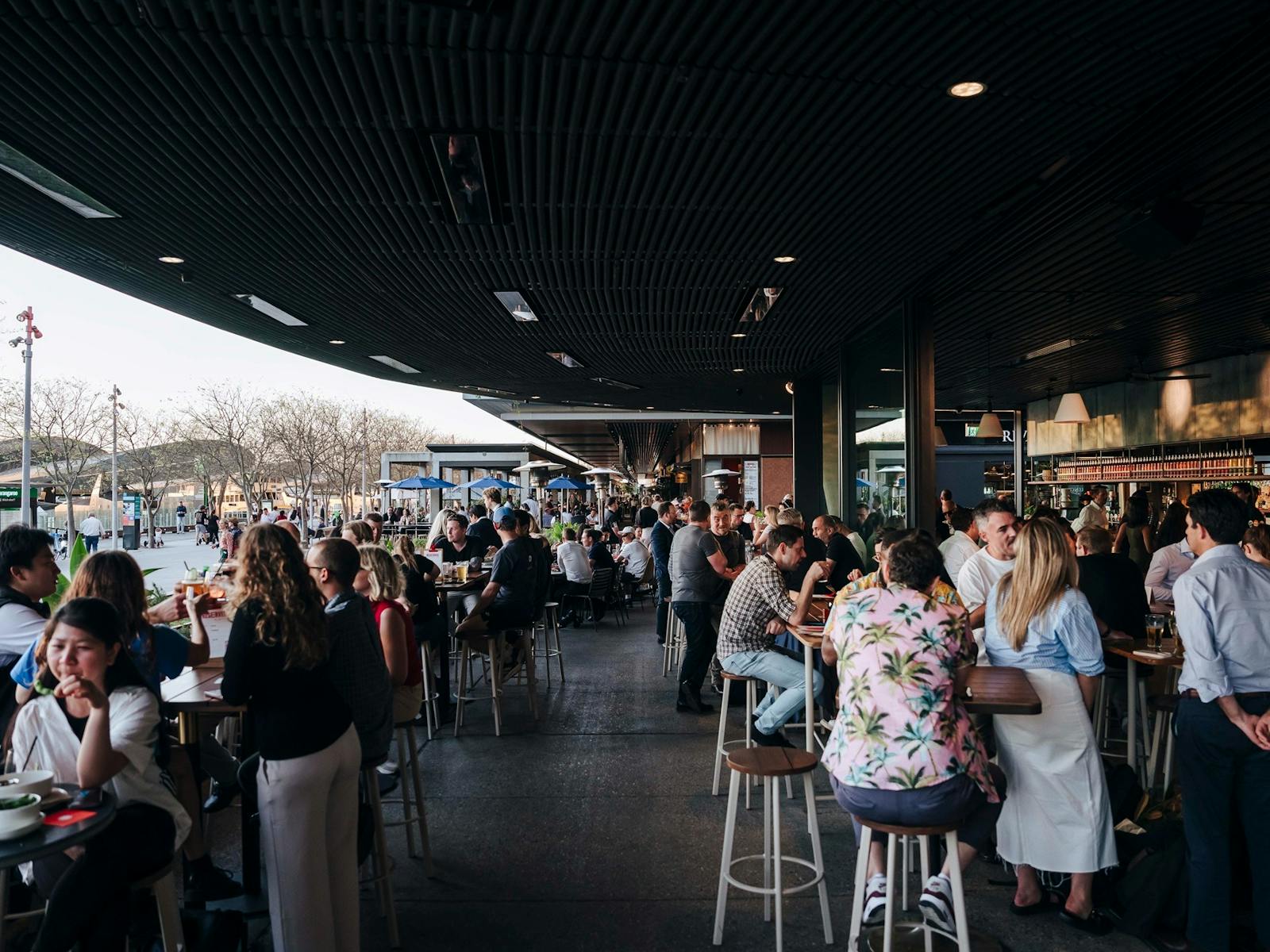 People sitting at bar