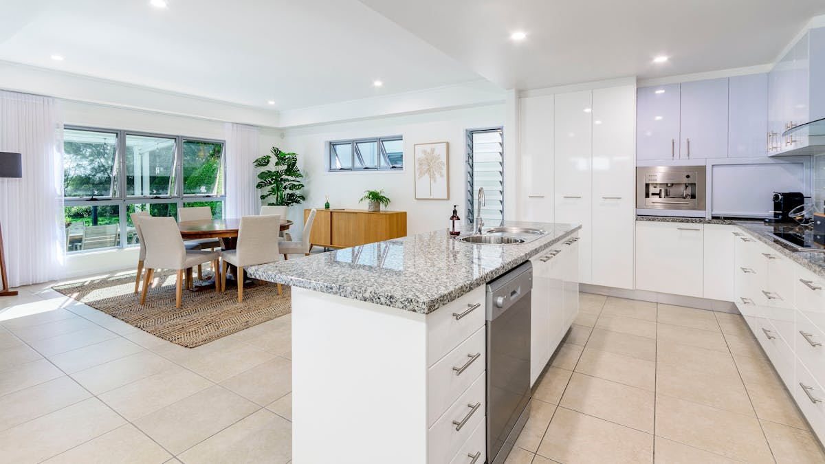 Kitchen and dining area
