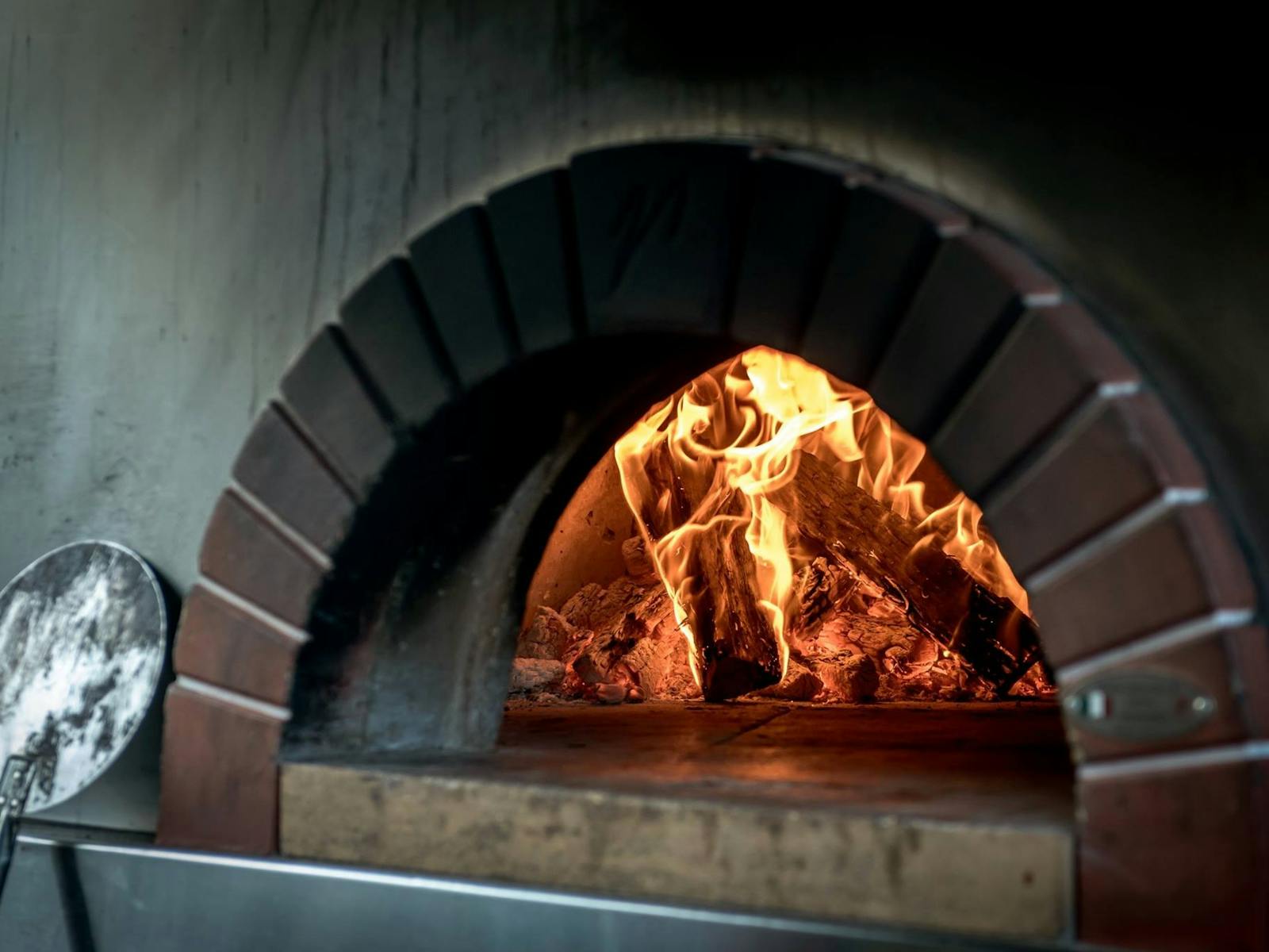 Woodfired pizza over