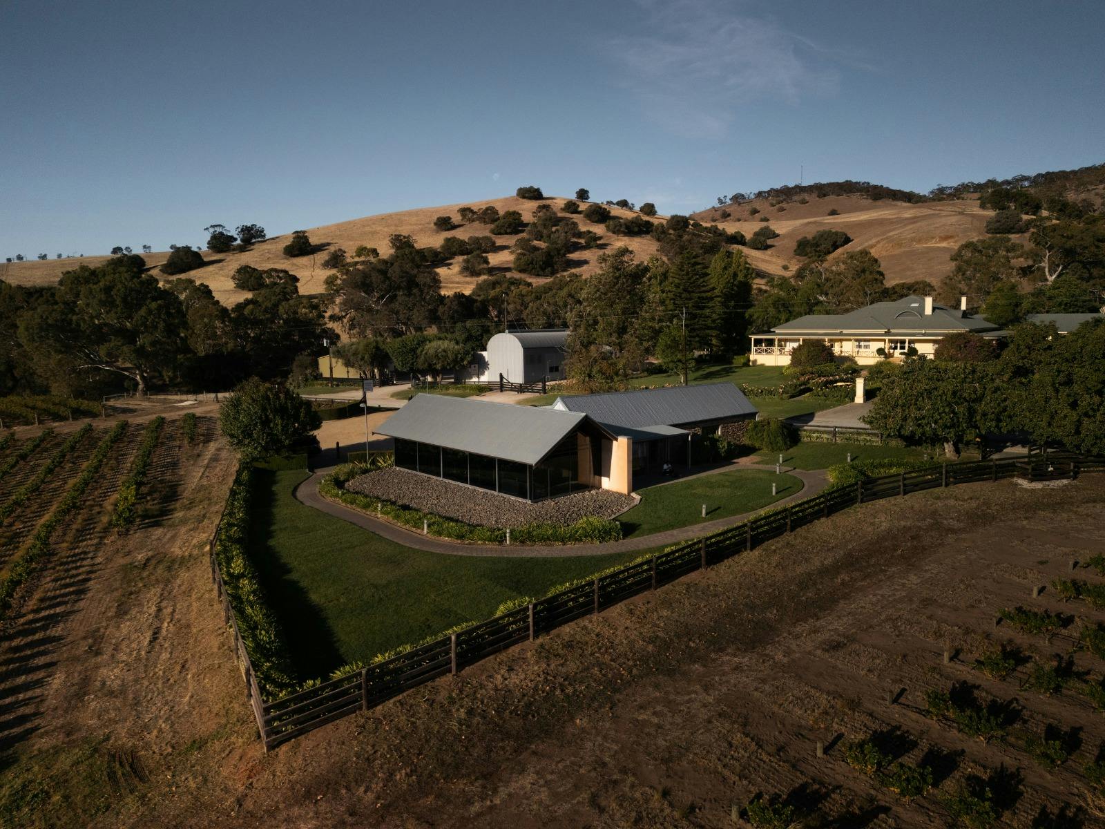 Aerial View of Corryton Burge Cellar Door