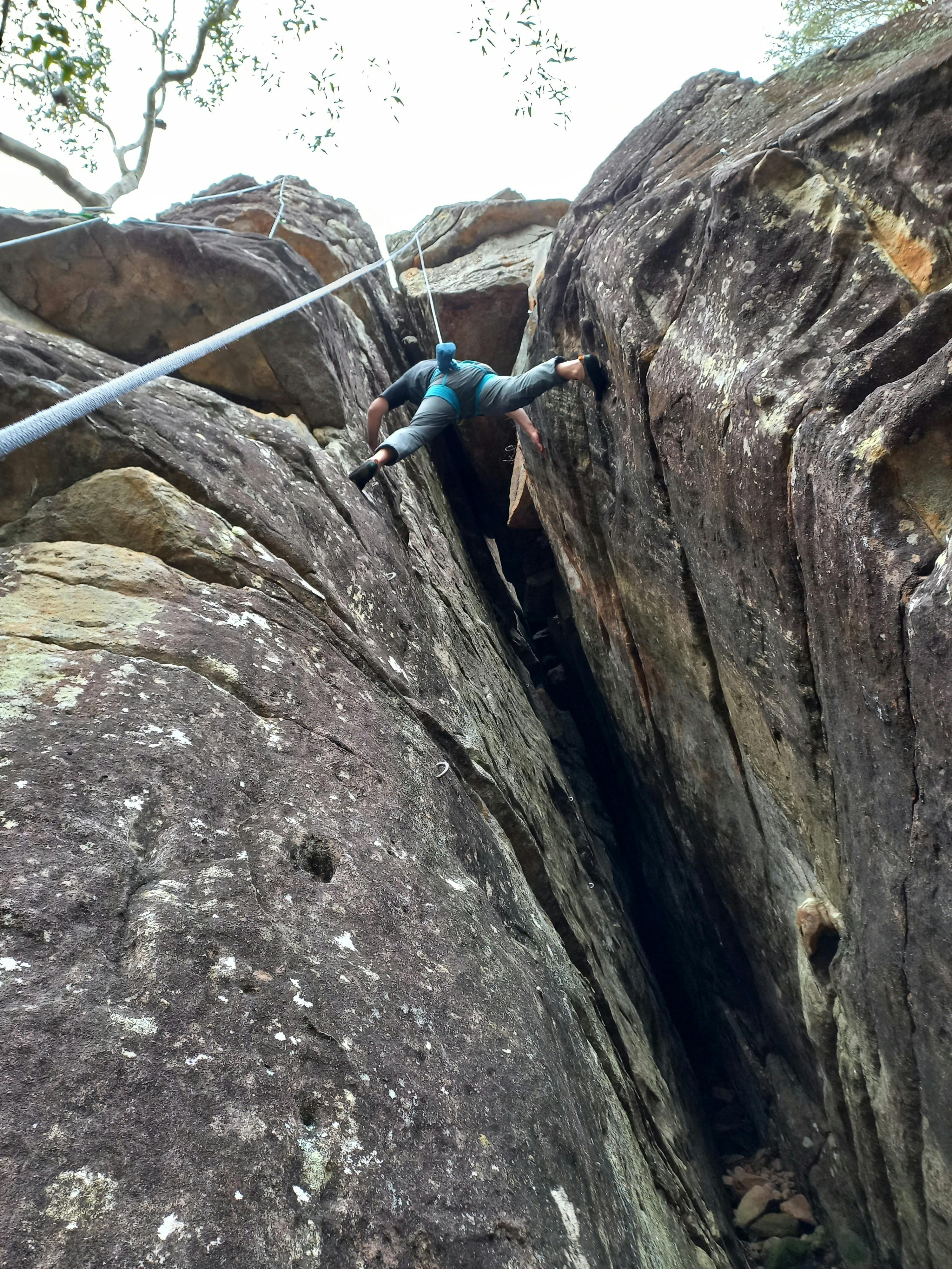 Climbing at Thompson's Point Nowra NSW