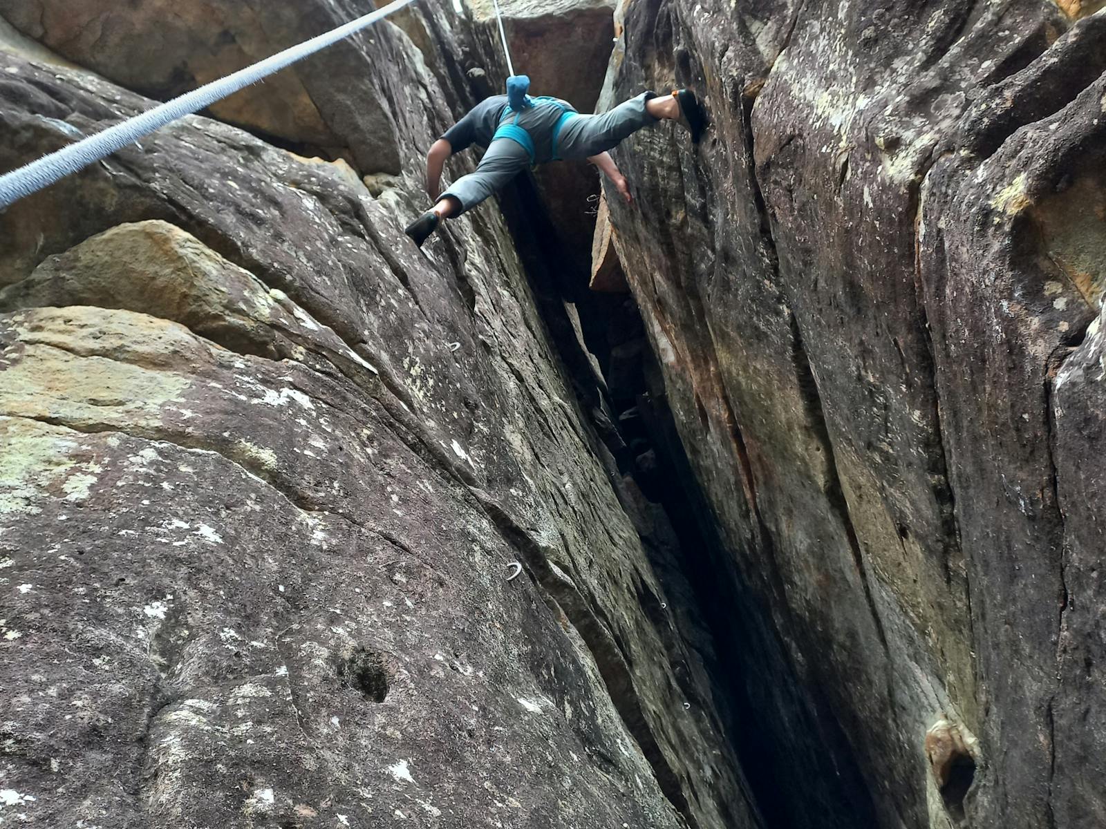 Climbing at Thompson's Point Nowra NSW