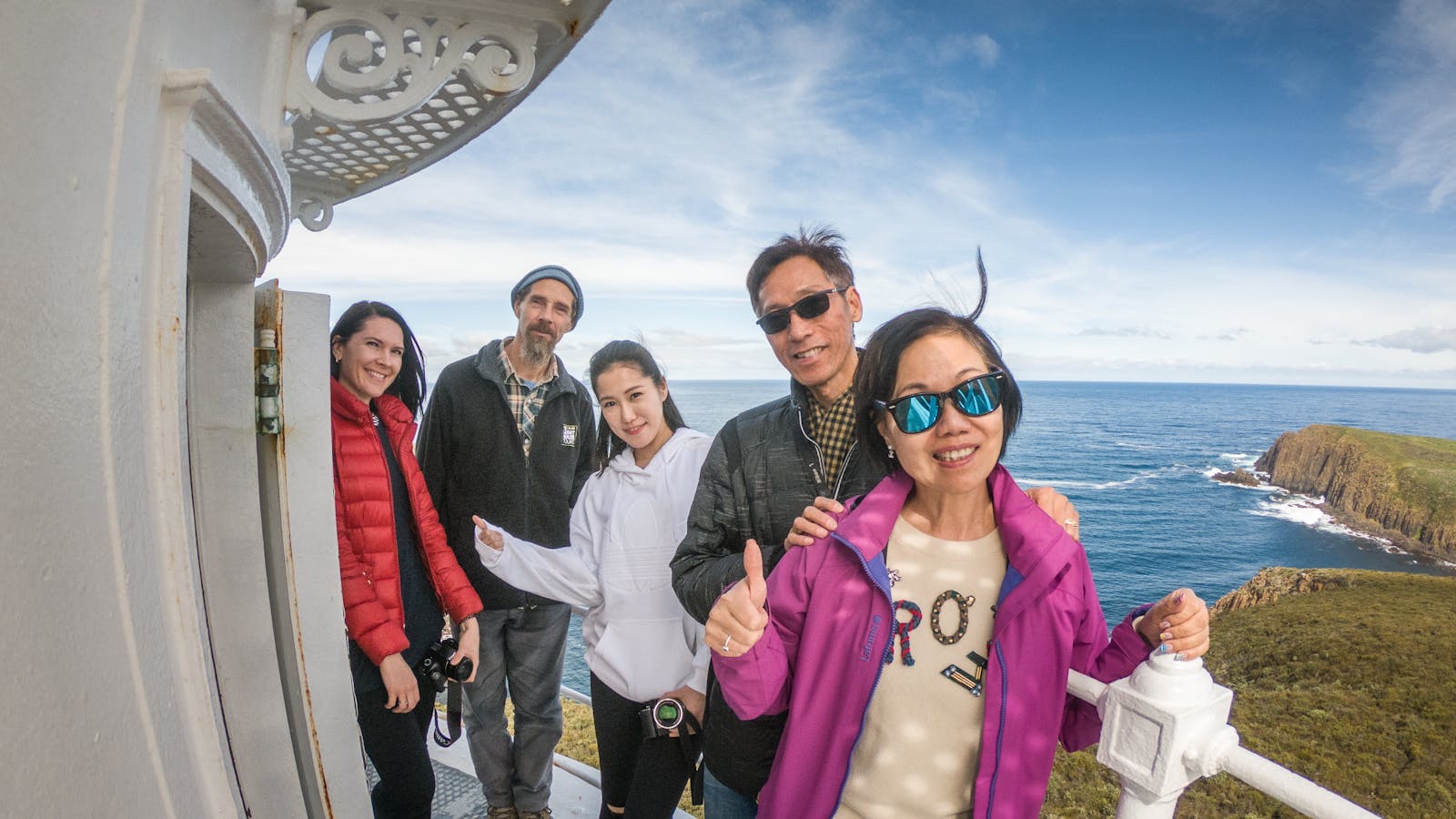 Enjoy panoramic views from the top of Cape Bruny Lighthouse