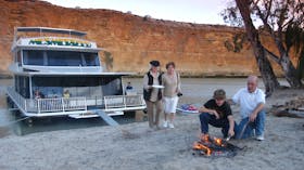 enjoy a fire on the bank
