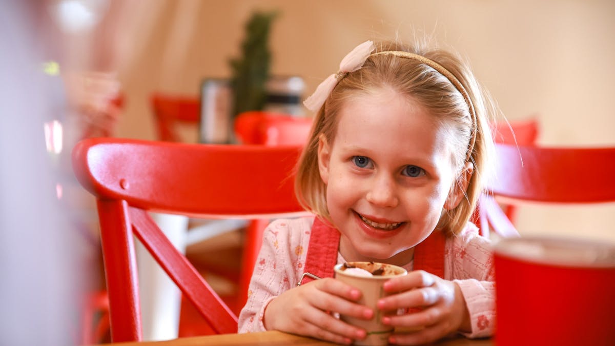 Enjoy our famous Belgian hot chocolate