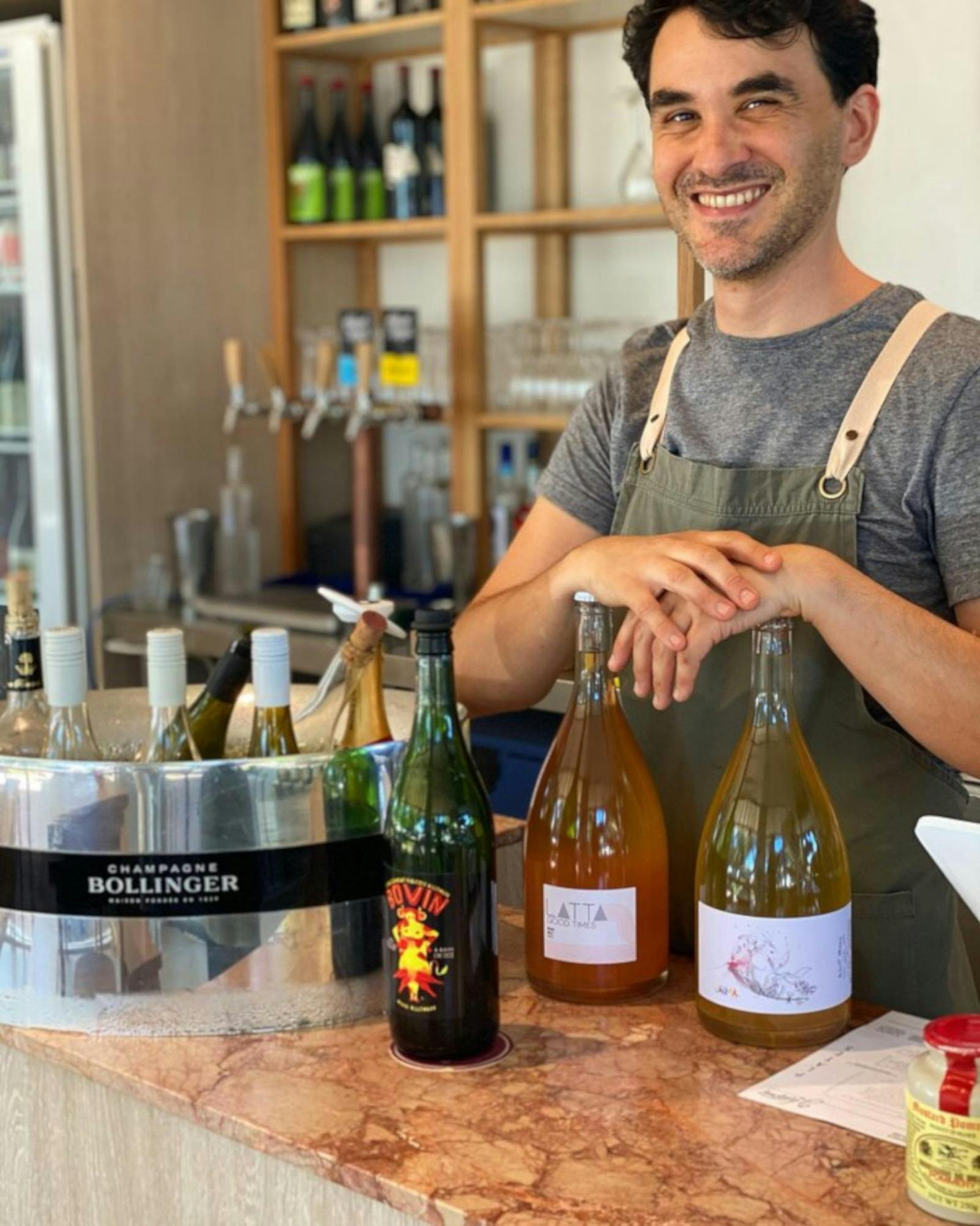 A selection of wine at Honour