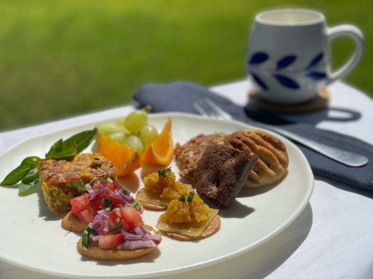 Morning tea at Darr River Downs, Longreach, Queensland