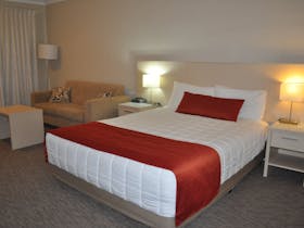 The spacious single rooms have all the comforts of home