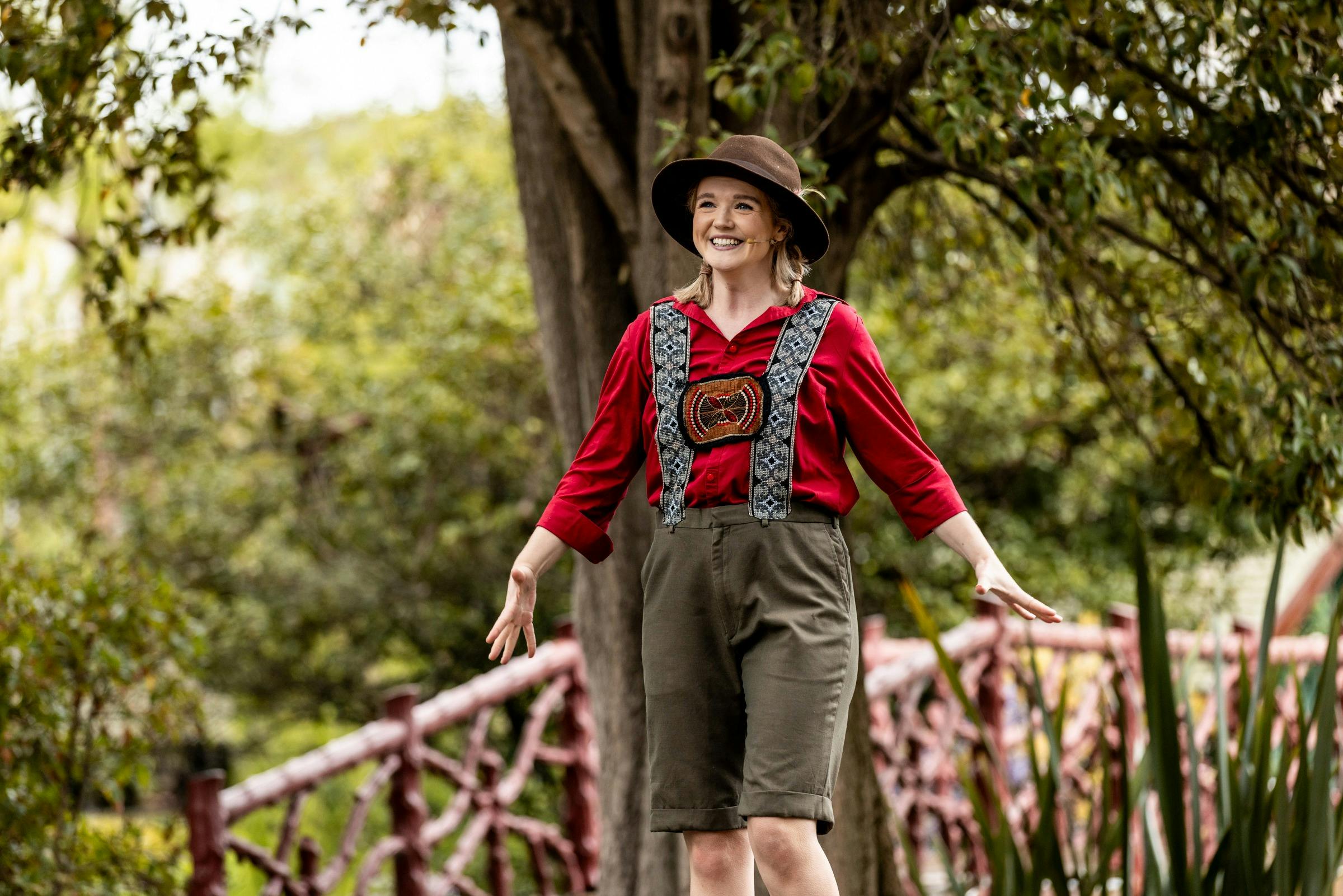 Jack stands in a garden