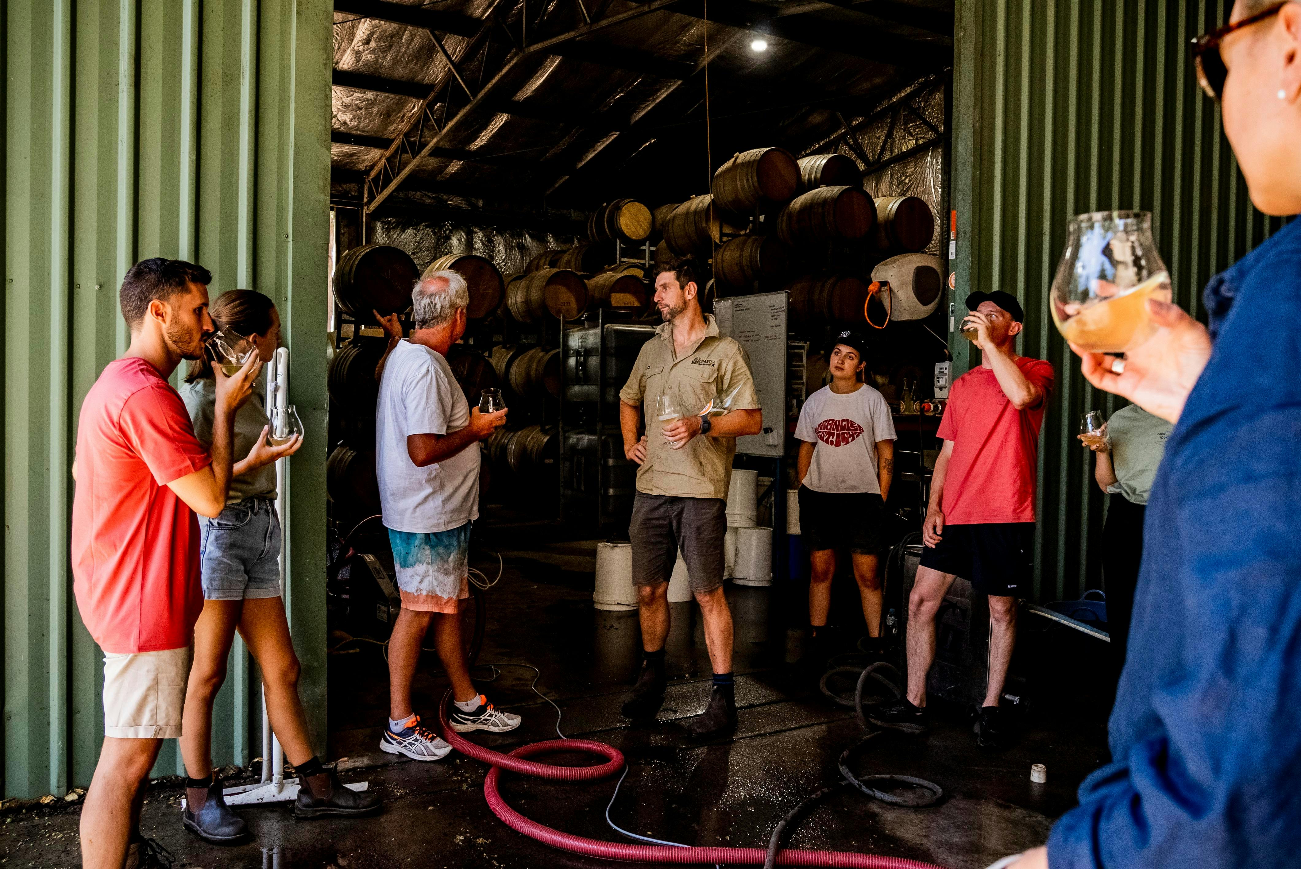 Red wine blending hands-on