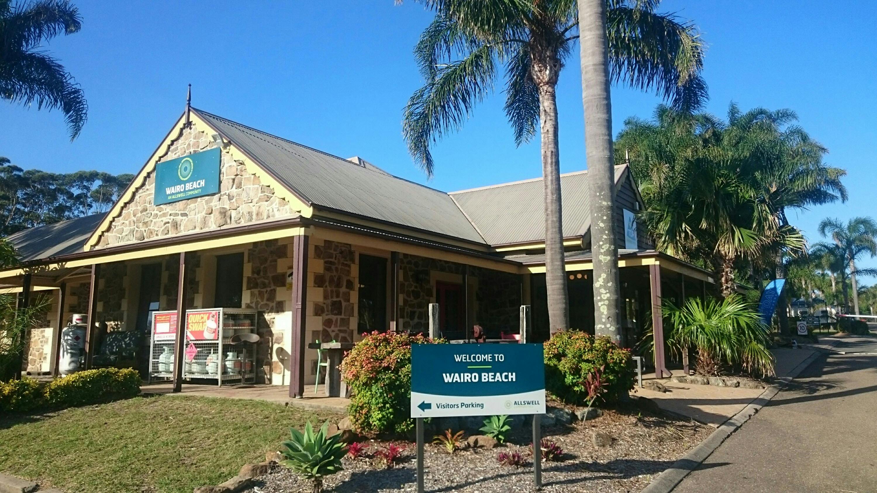 Wairo Beach Holiday Park reception