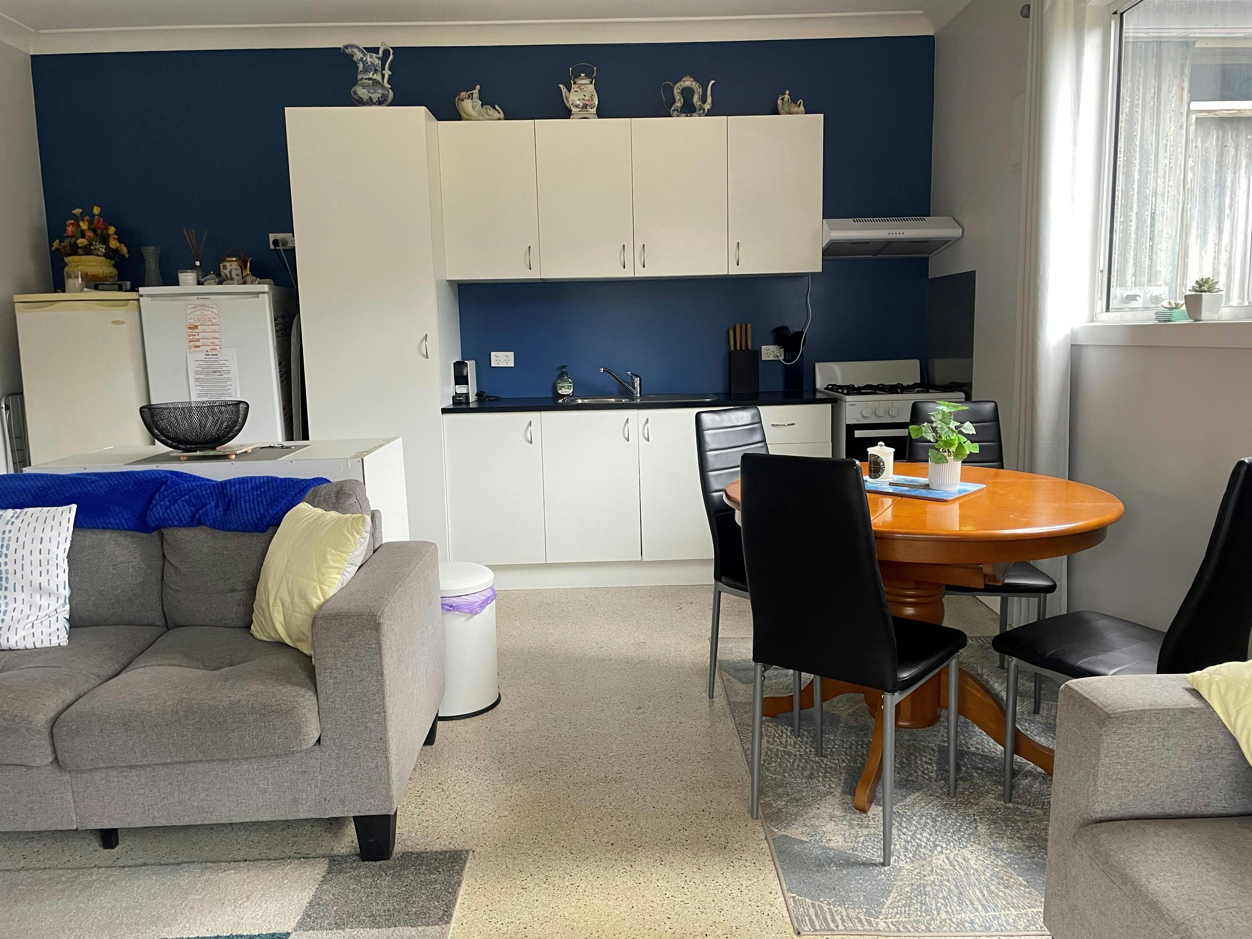 The Shed kitchen living area