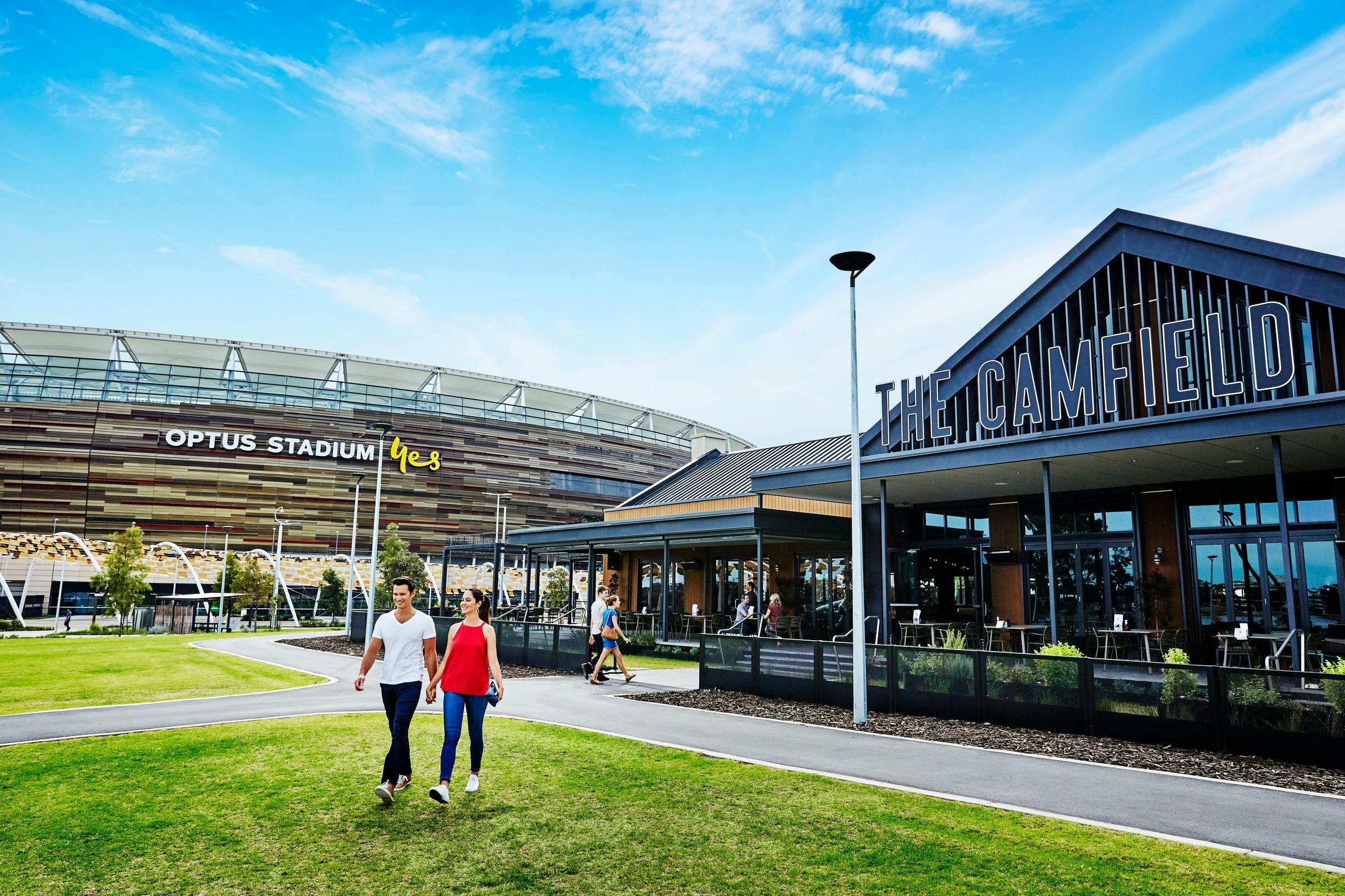 Burswood Park is within walking distance of Optus Stadium and The Camfield