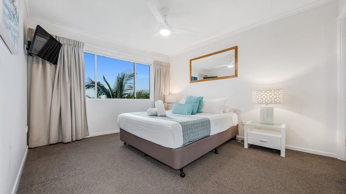 Spacious bedrooms in a range of Studio, 1 , 2 , and 3 bedroom Apartments